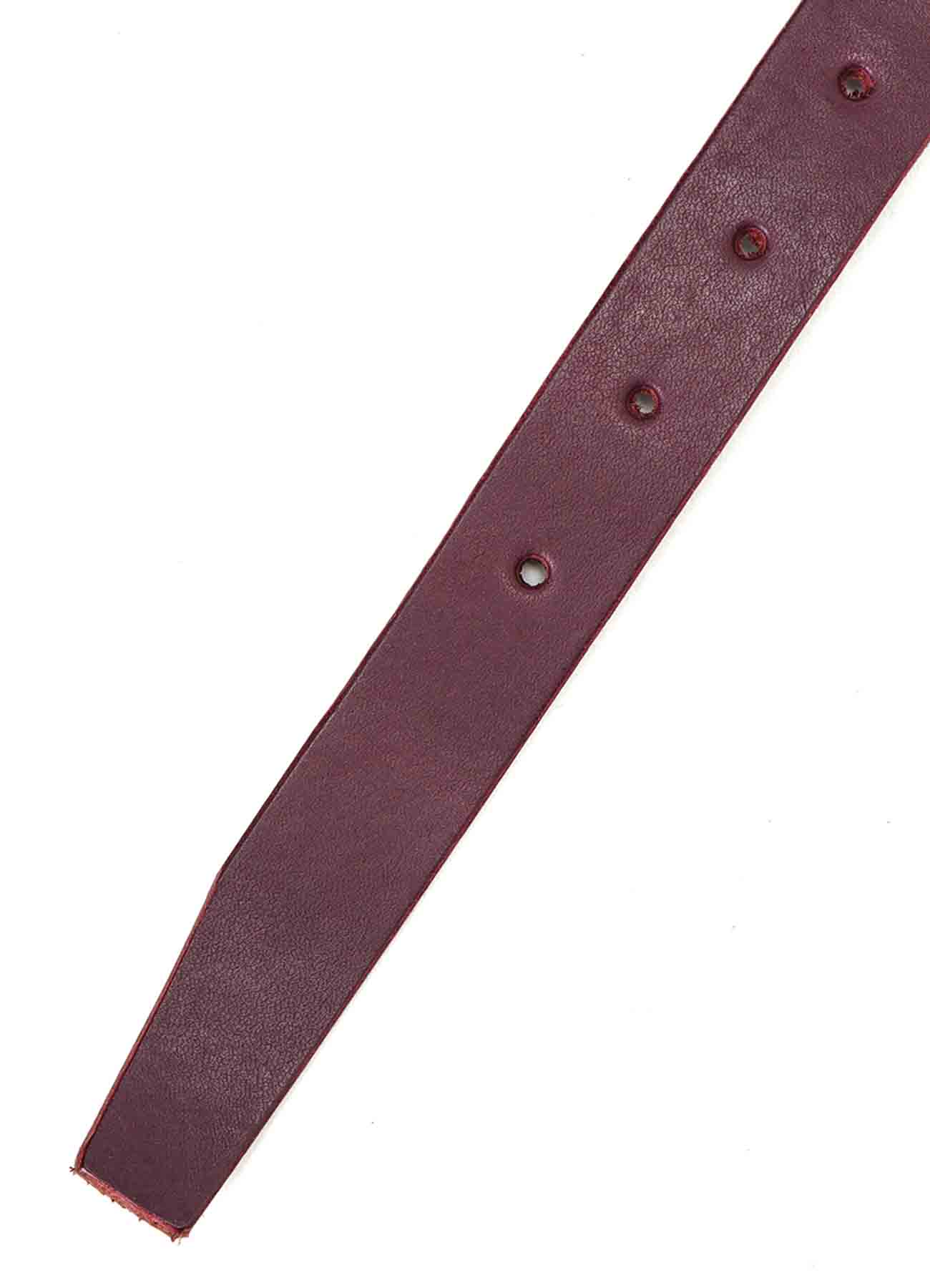 SEMI-GLOSS LEATHER 25MM BELT