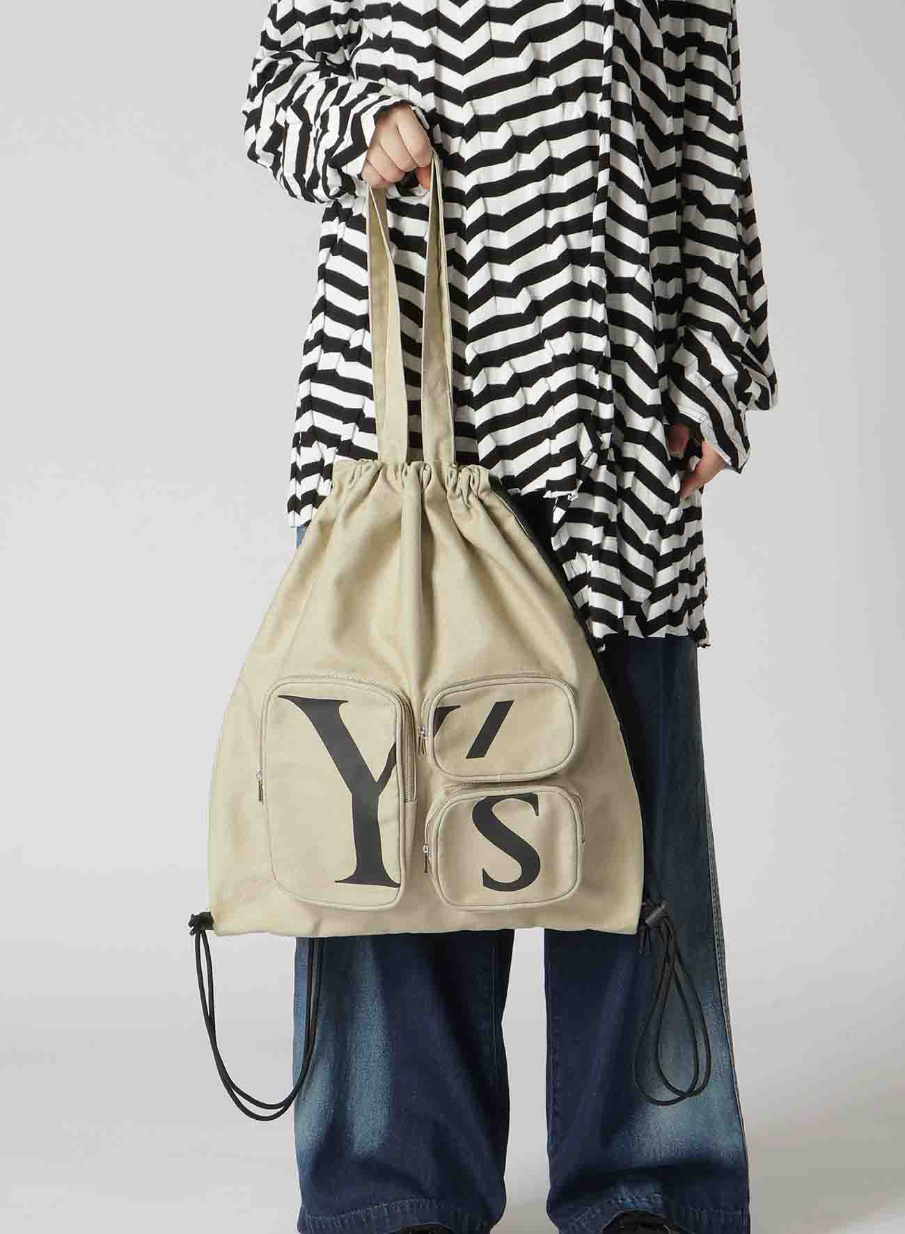 Y'S LOGO CANVAS NAPSACK