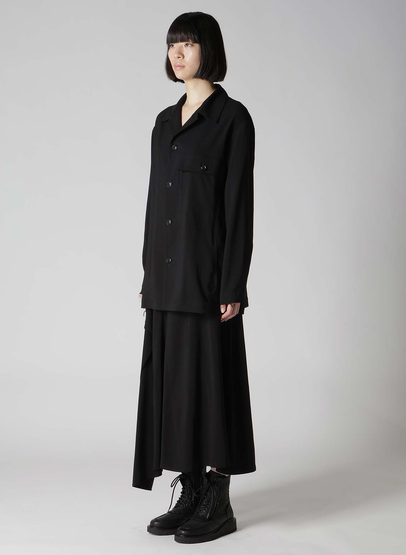 HARD TWISTED GABARDINE SHIRT JACKET