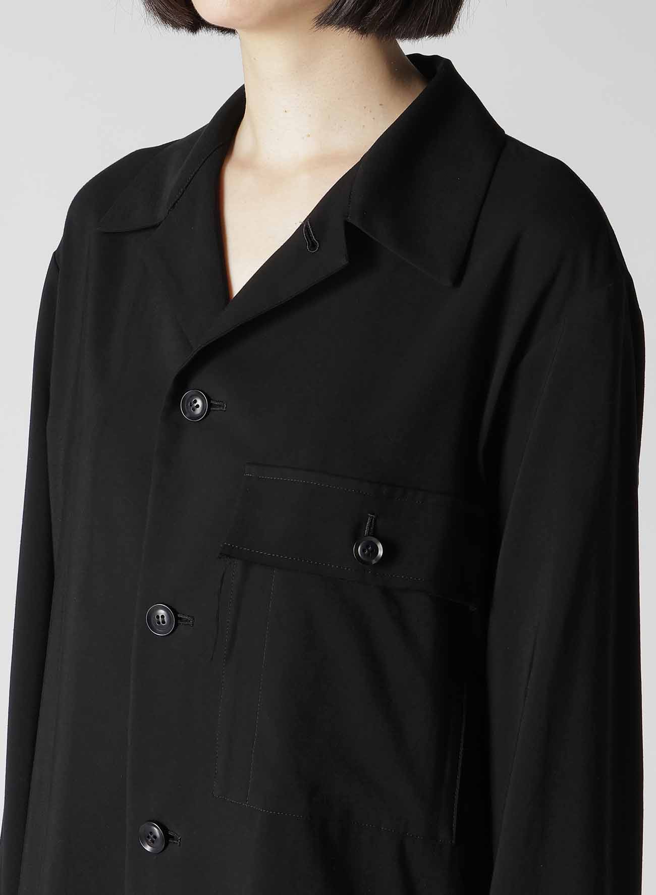 HARD TWISTED GABARDINE SHIRT JACKET