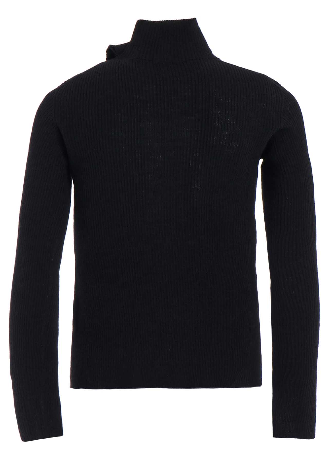 HIGH NECK RIBBED PULLOVER