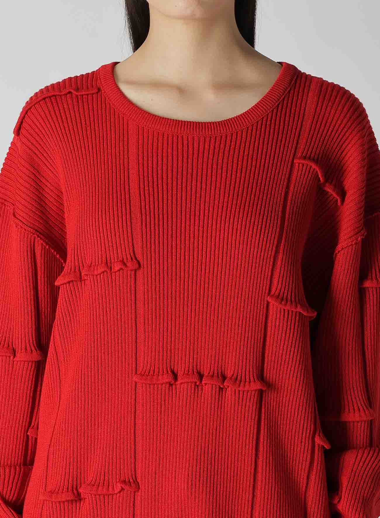 OVESIZED TUCK RIB KNIT