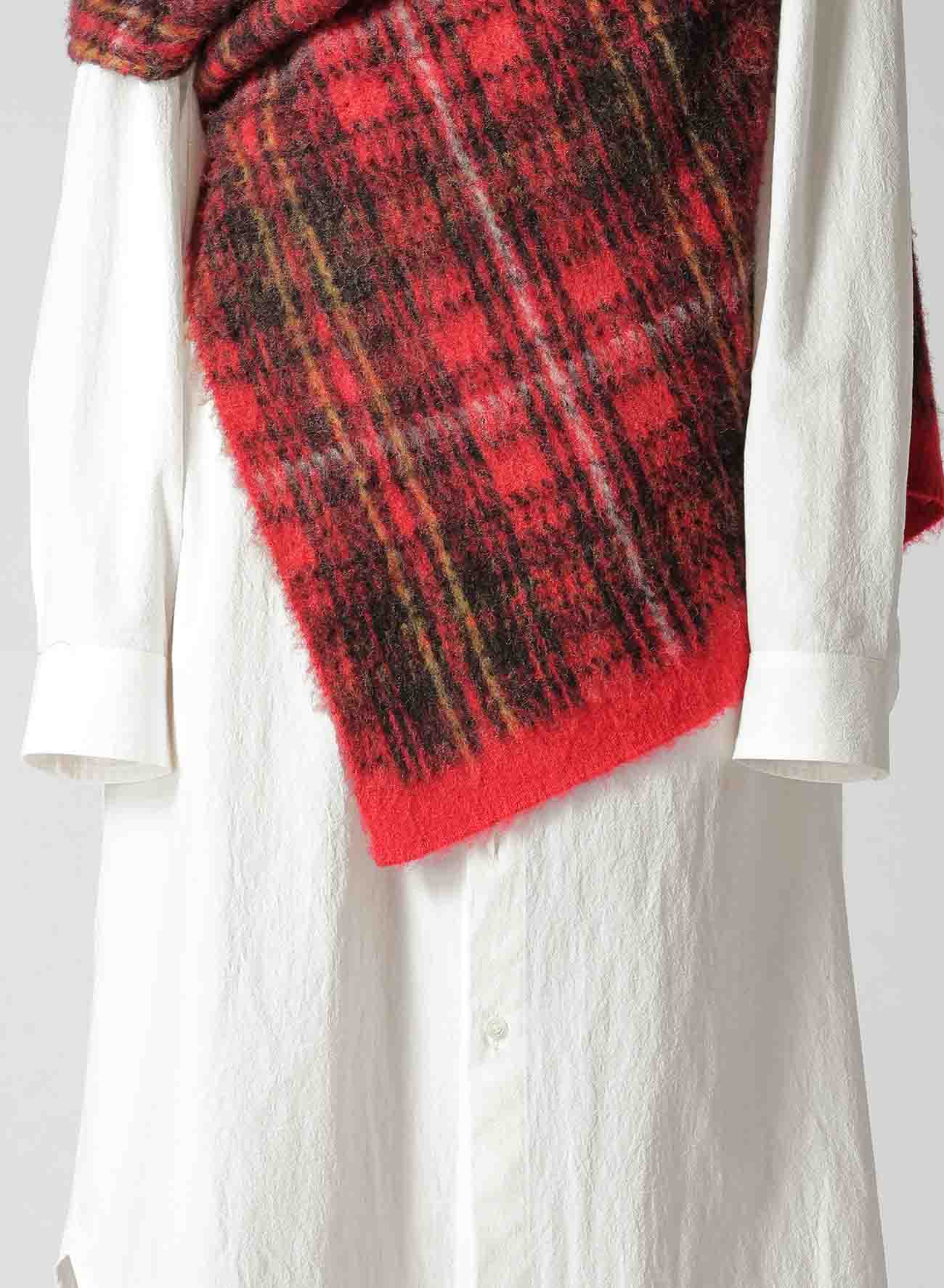 DECONSTRUCTED TARTAN CHECK KNIT VEST