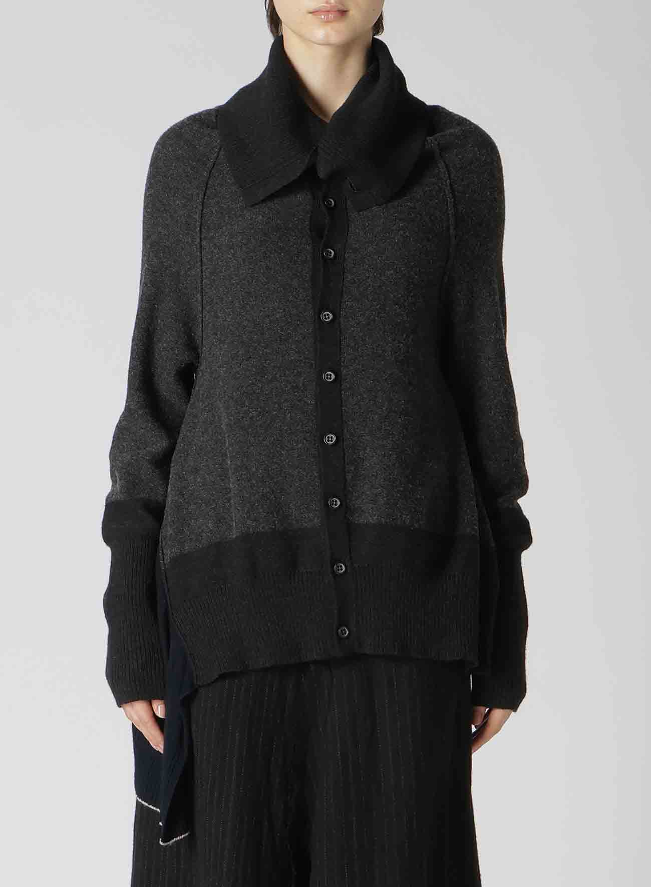 【11/1 12:00(JST) Release】REVERSE STITCHES SIDE DRAPE CARDIGAN