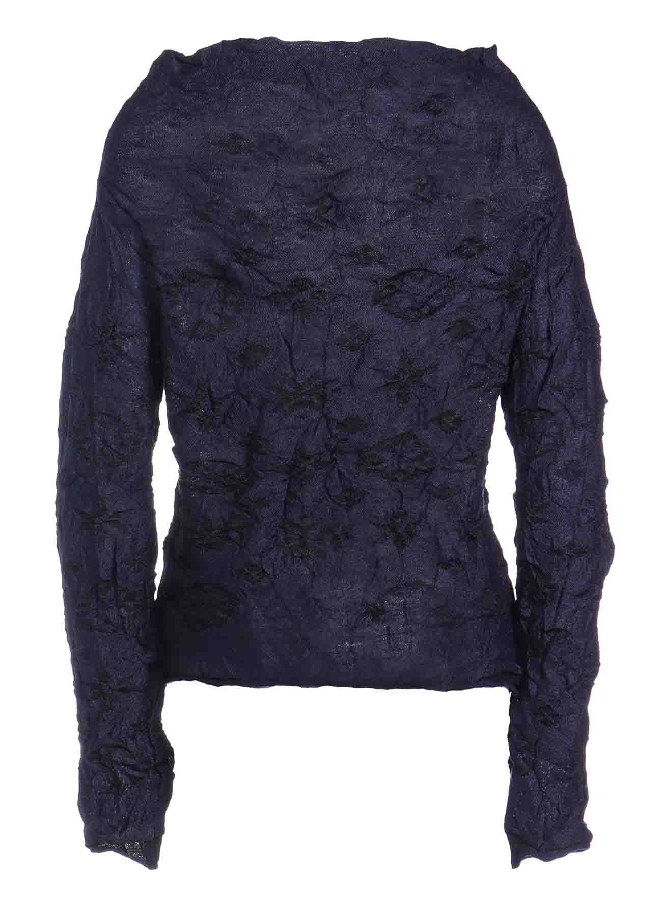 SNOWFLAKE DESIGN OFF NECK LONG SLEEVE PULLOVER