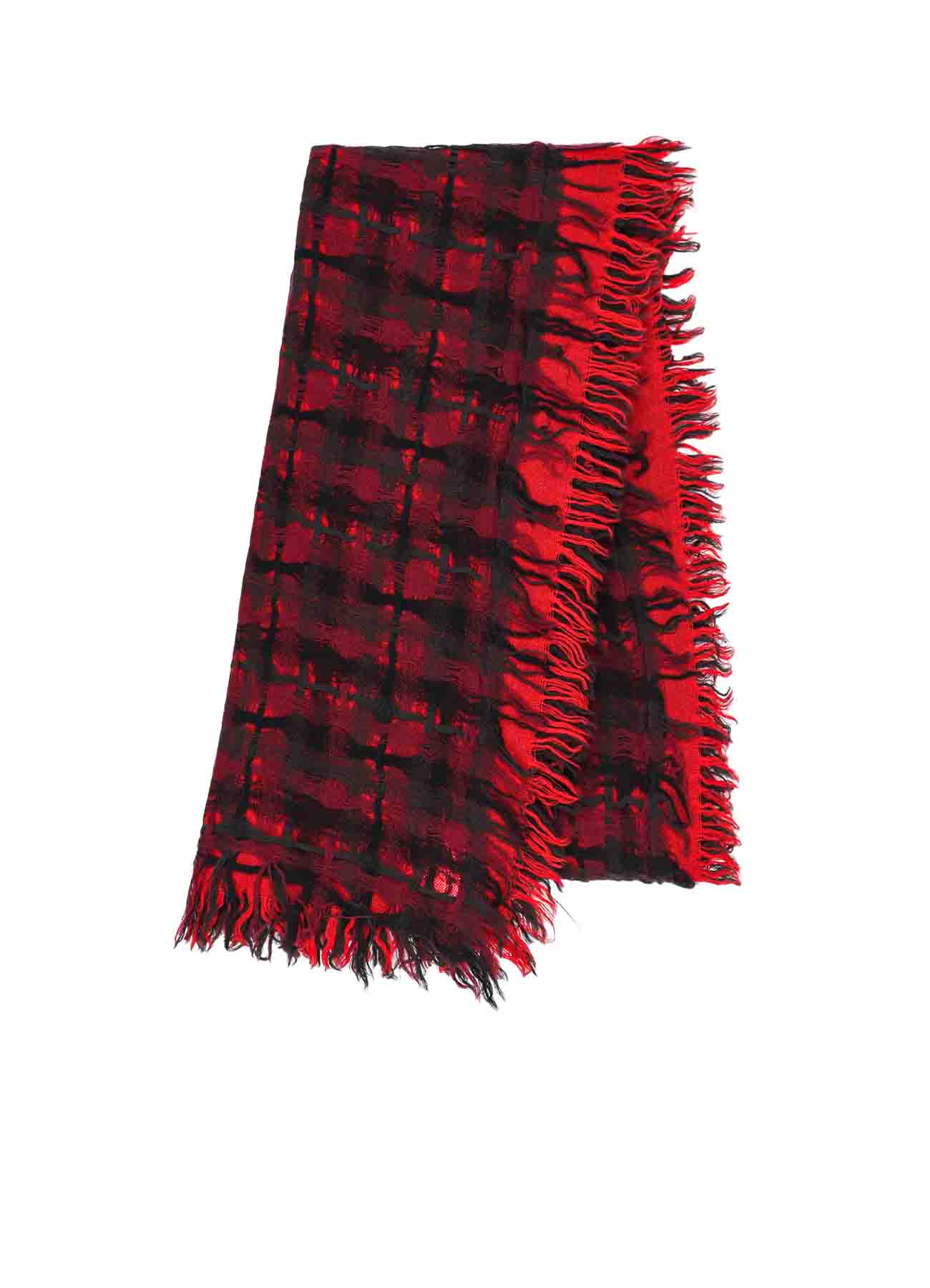 【9/13 12:00(JST) Release】HOLED PLAID WOOL SCARF