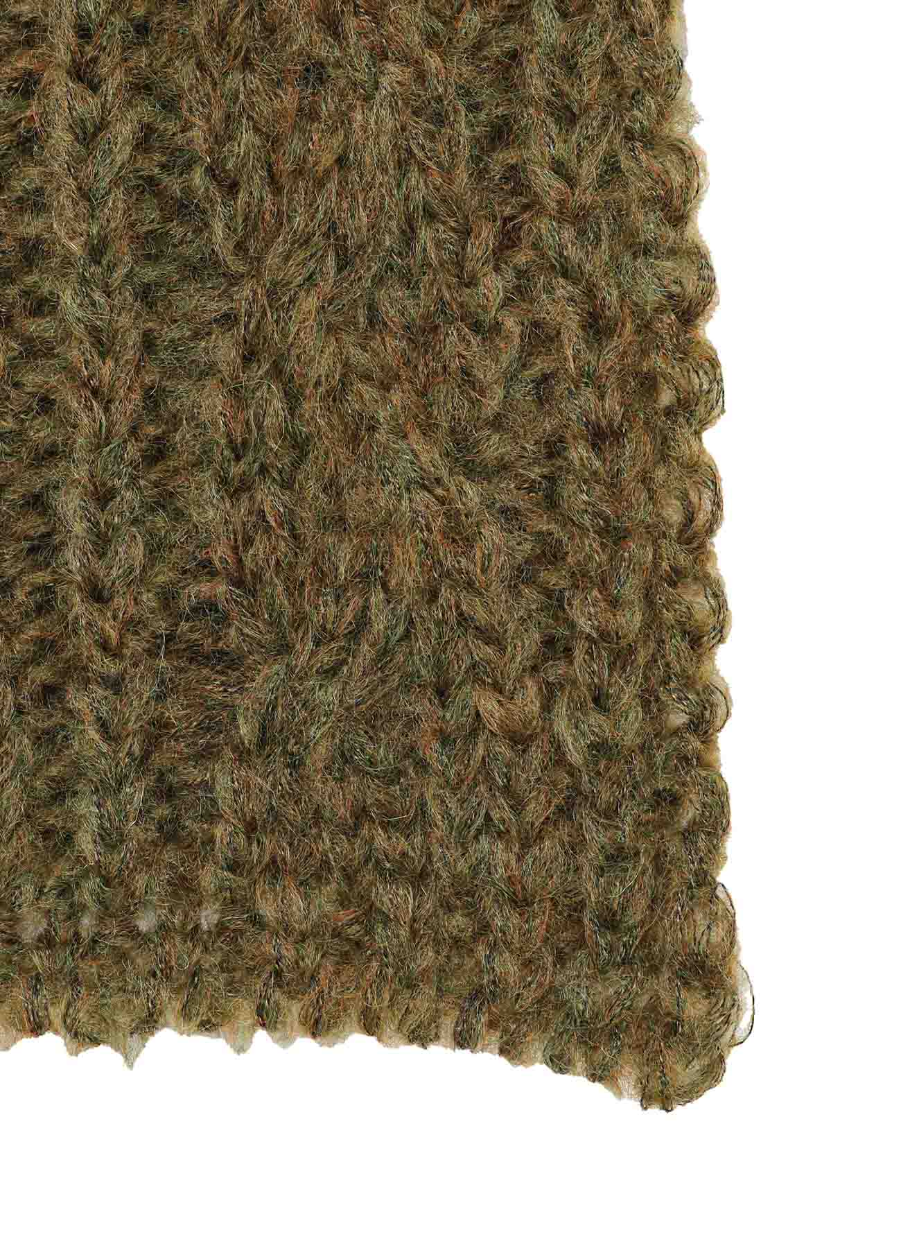 PATCHED KNITTED SCARF