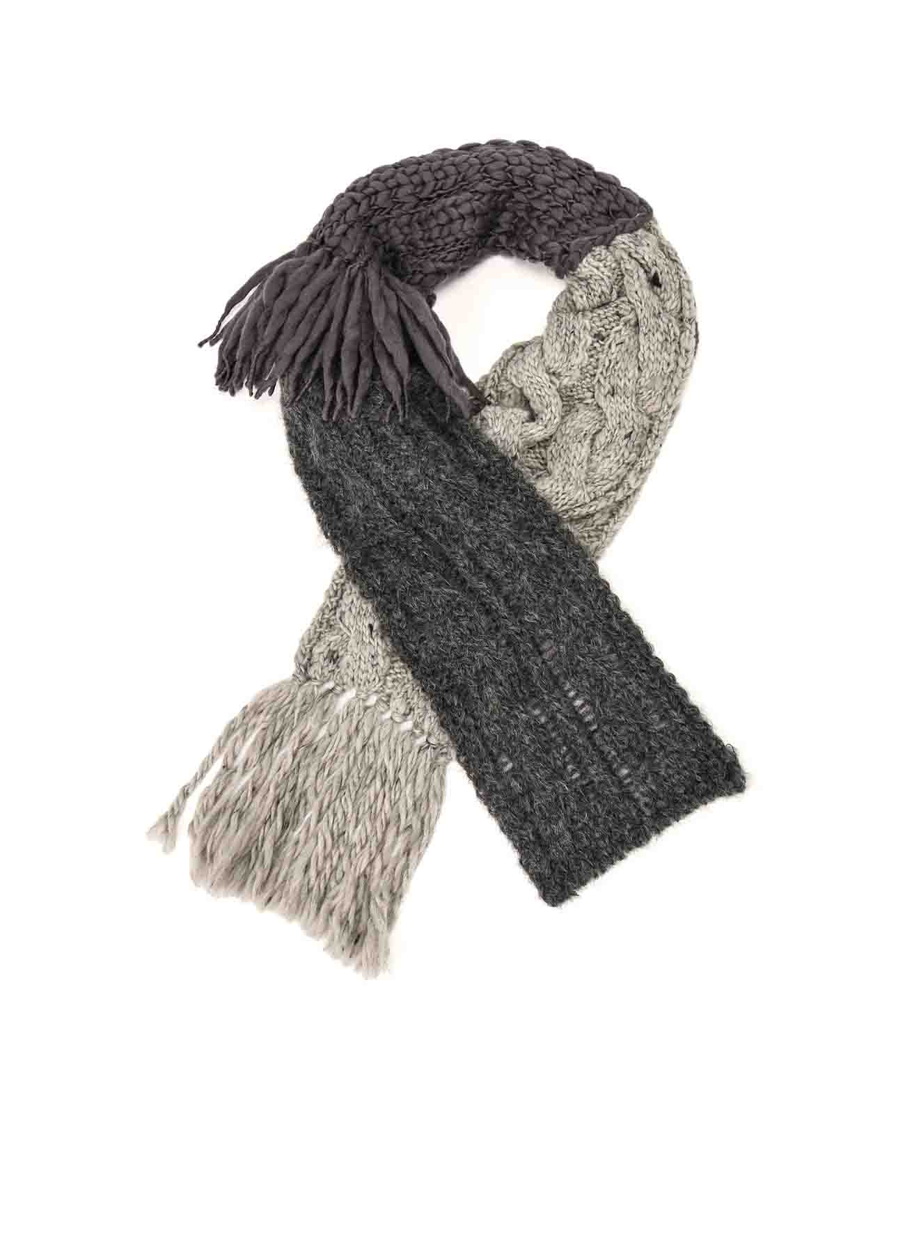 【9/13 12:00(JST) Release】PATCHED KNITTED SCARF