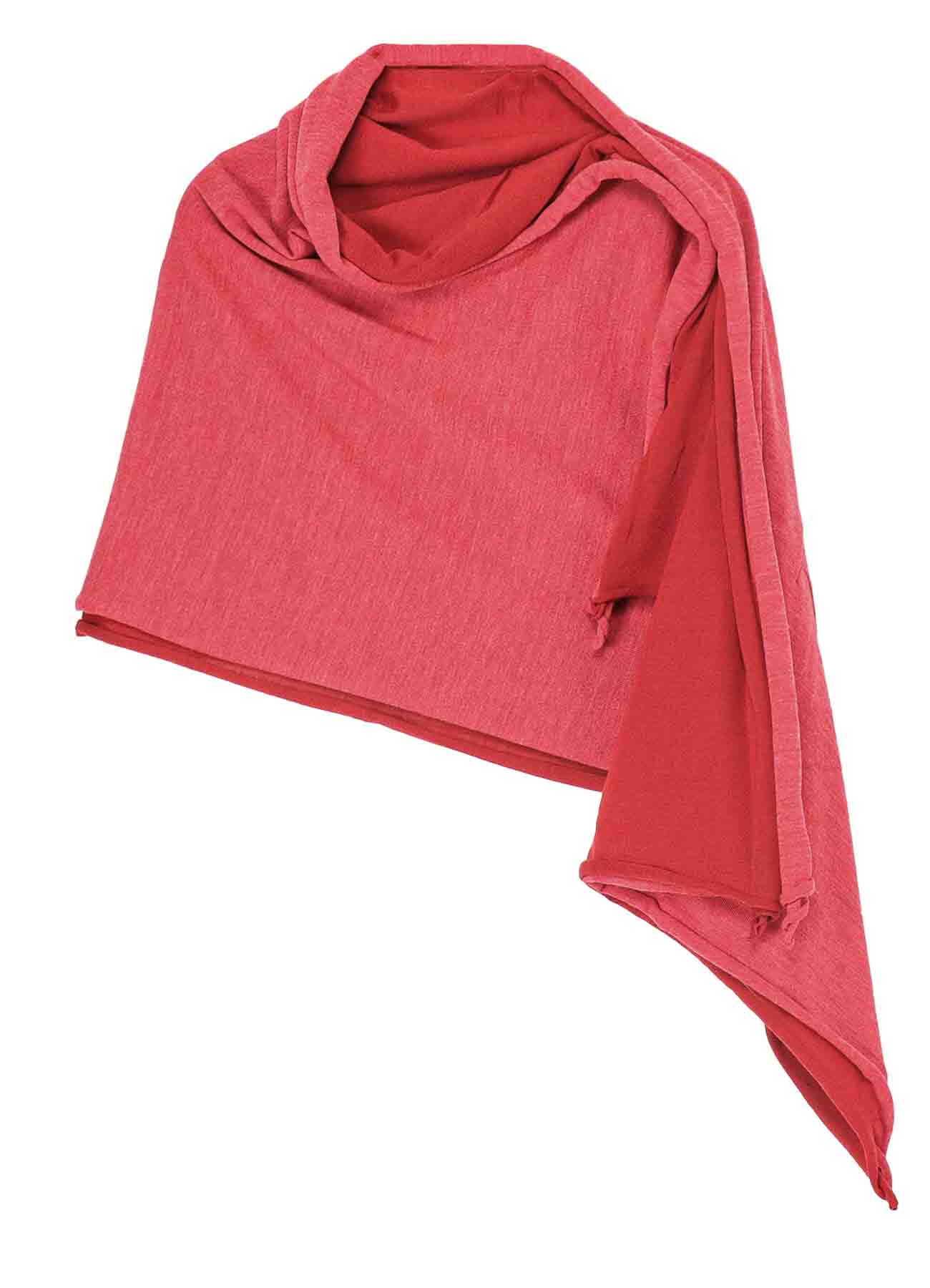 BIG LOGO JERSEY PONCHO SNOOD