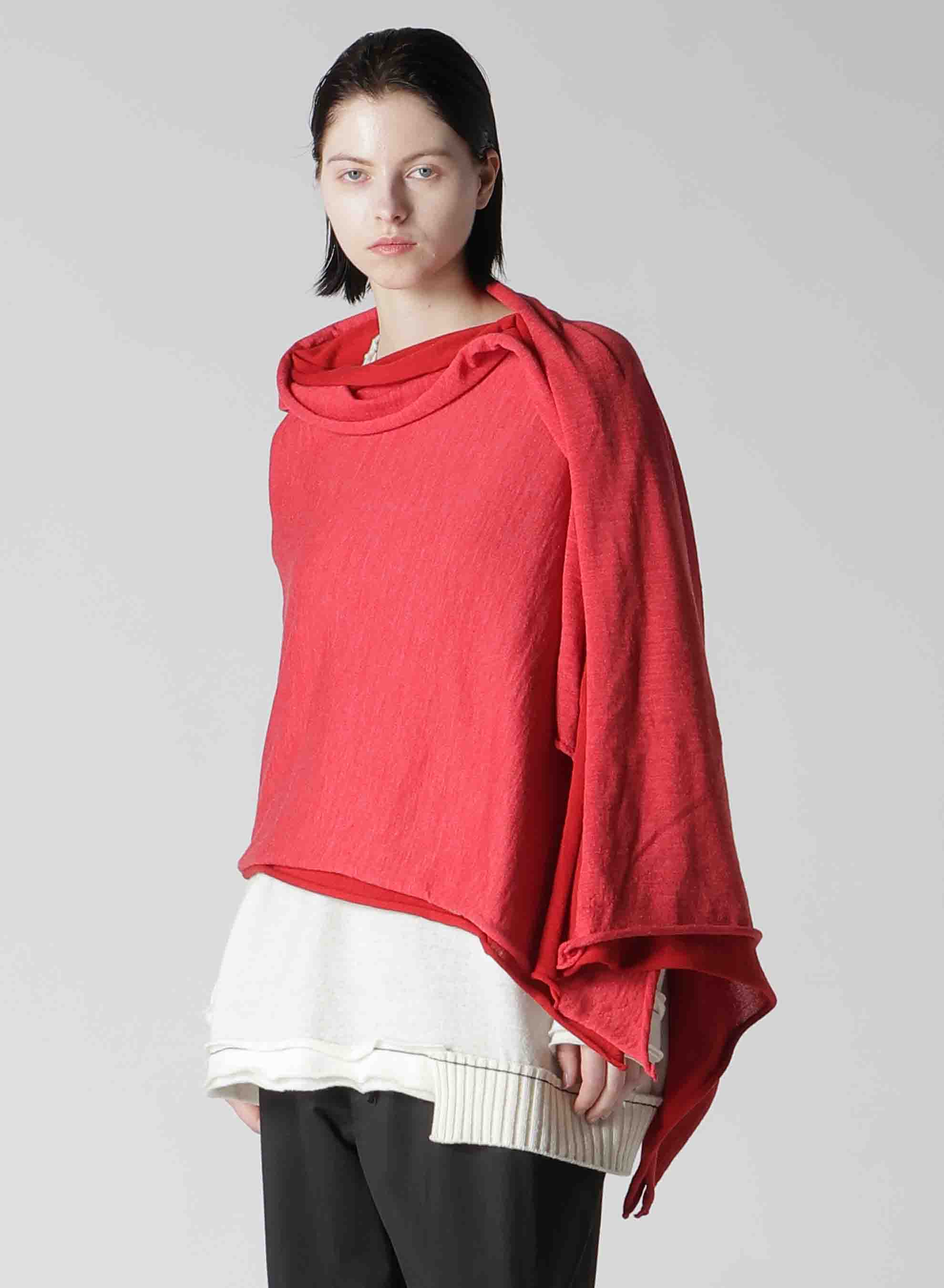 BIG LOGO JERSEY PONCHO SNOOD