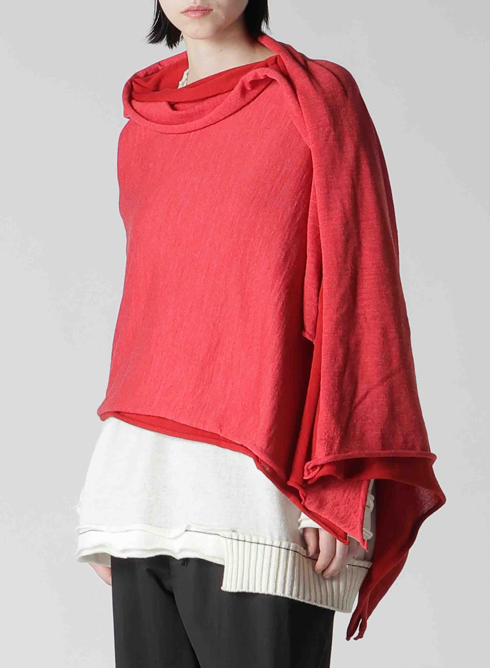 BIG LOGO JERSEY PONCHO SNOOD