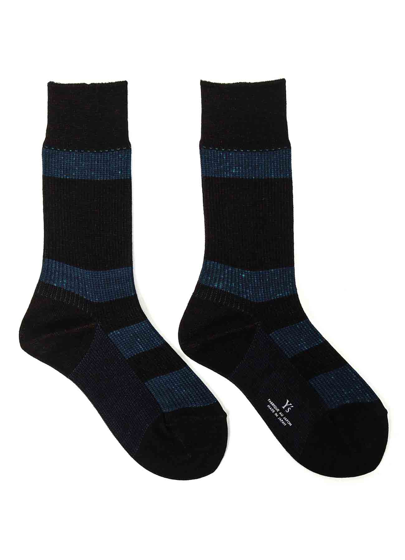 MIX RIB STRIPE SOCKS