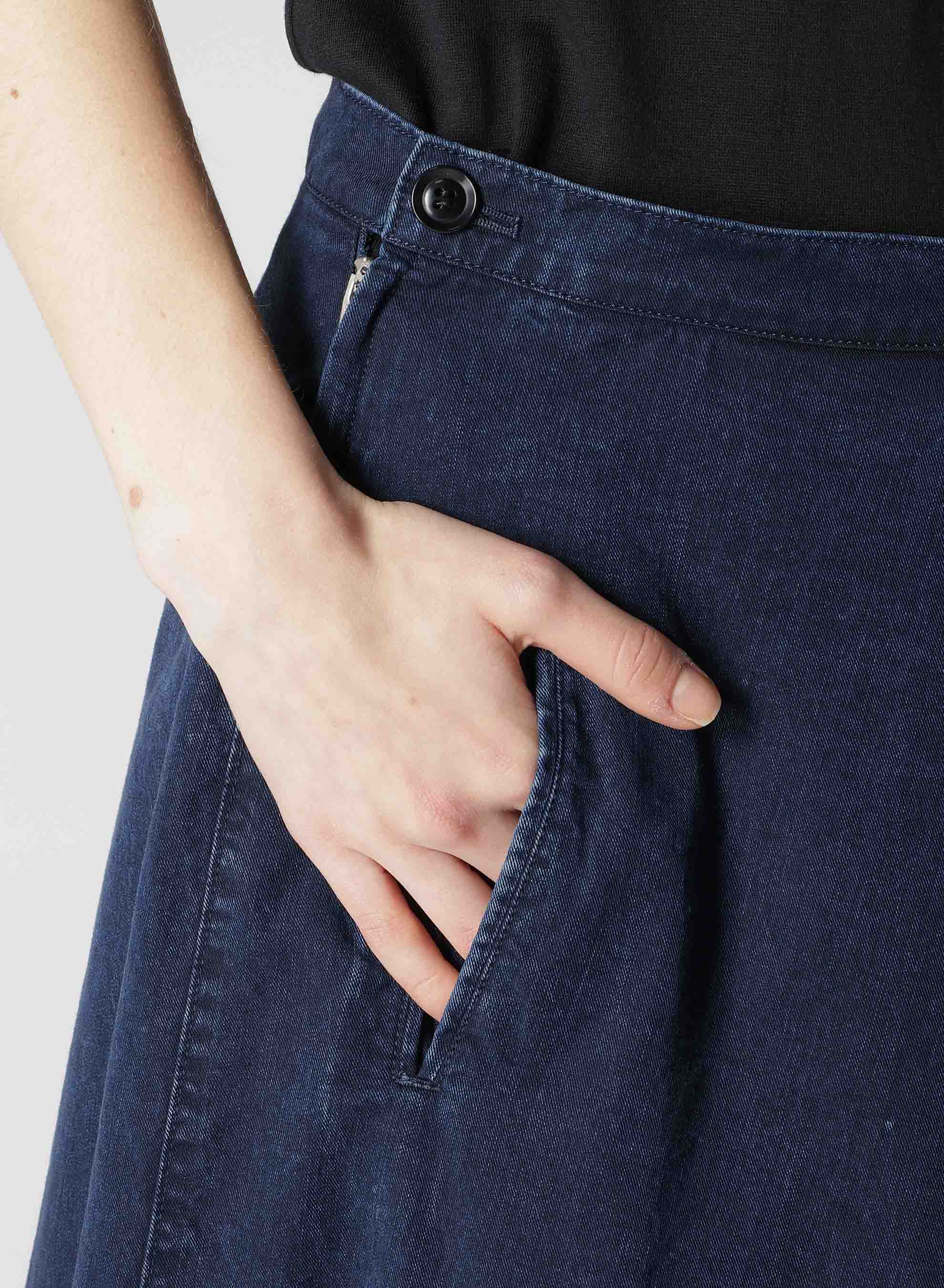 8OZ CE/C/ DENIM RIGHT SKIRT PANTS