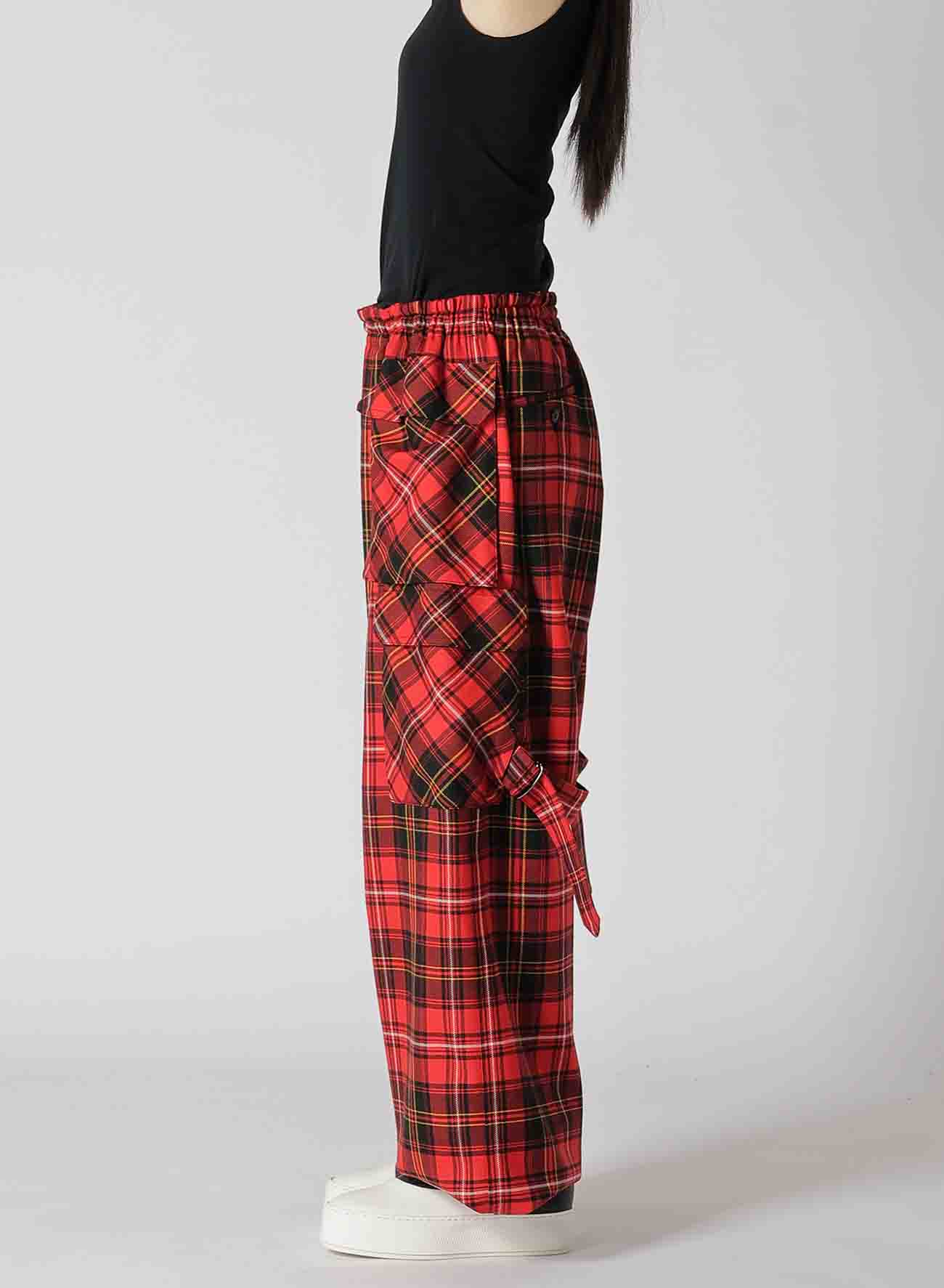 TARTAN CHECK POCKET PANTS