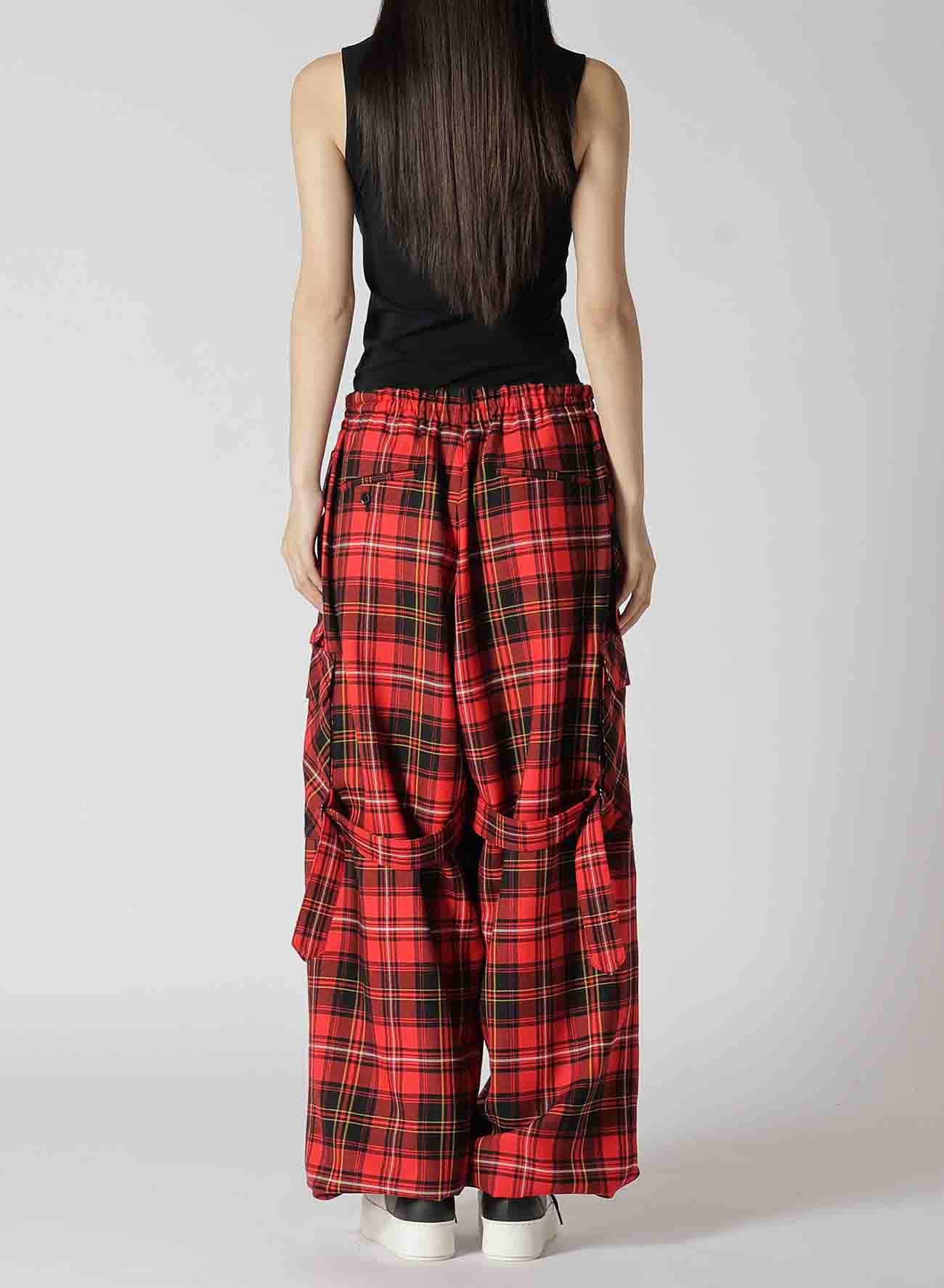 TARTAN CHECK POCKET PANTS