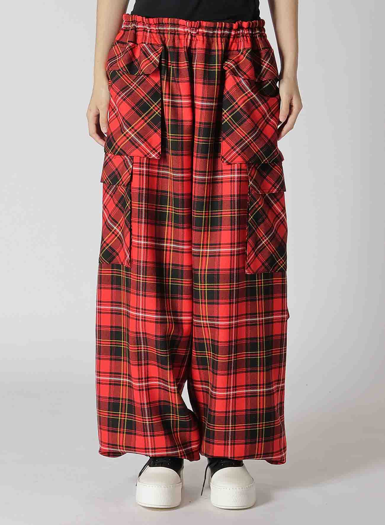 TARTAN CHECK POCKET PANTS