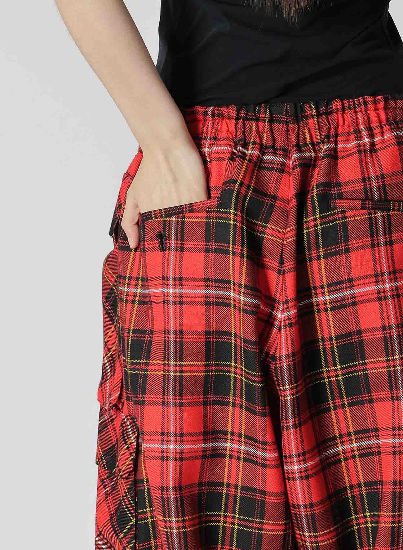 TARTAN CHECK POCKET PANTS