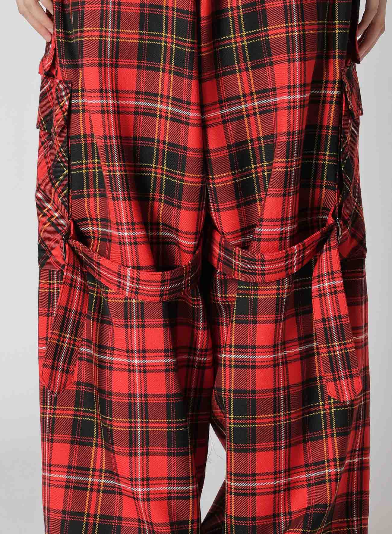 TARTAN CHECK POCKET PANTS