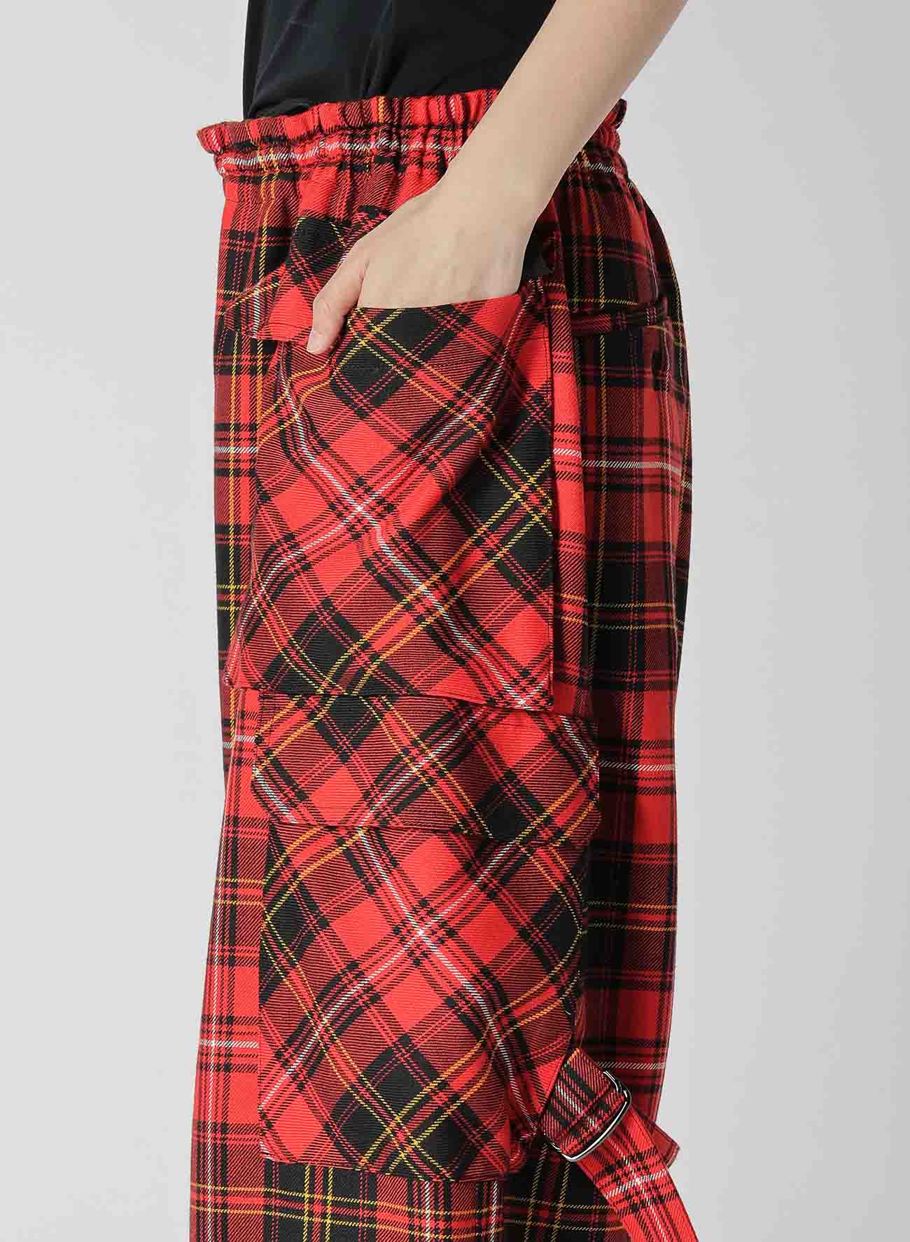 TARTAN CHECK POCKET PANTS