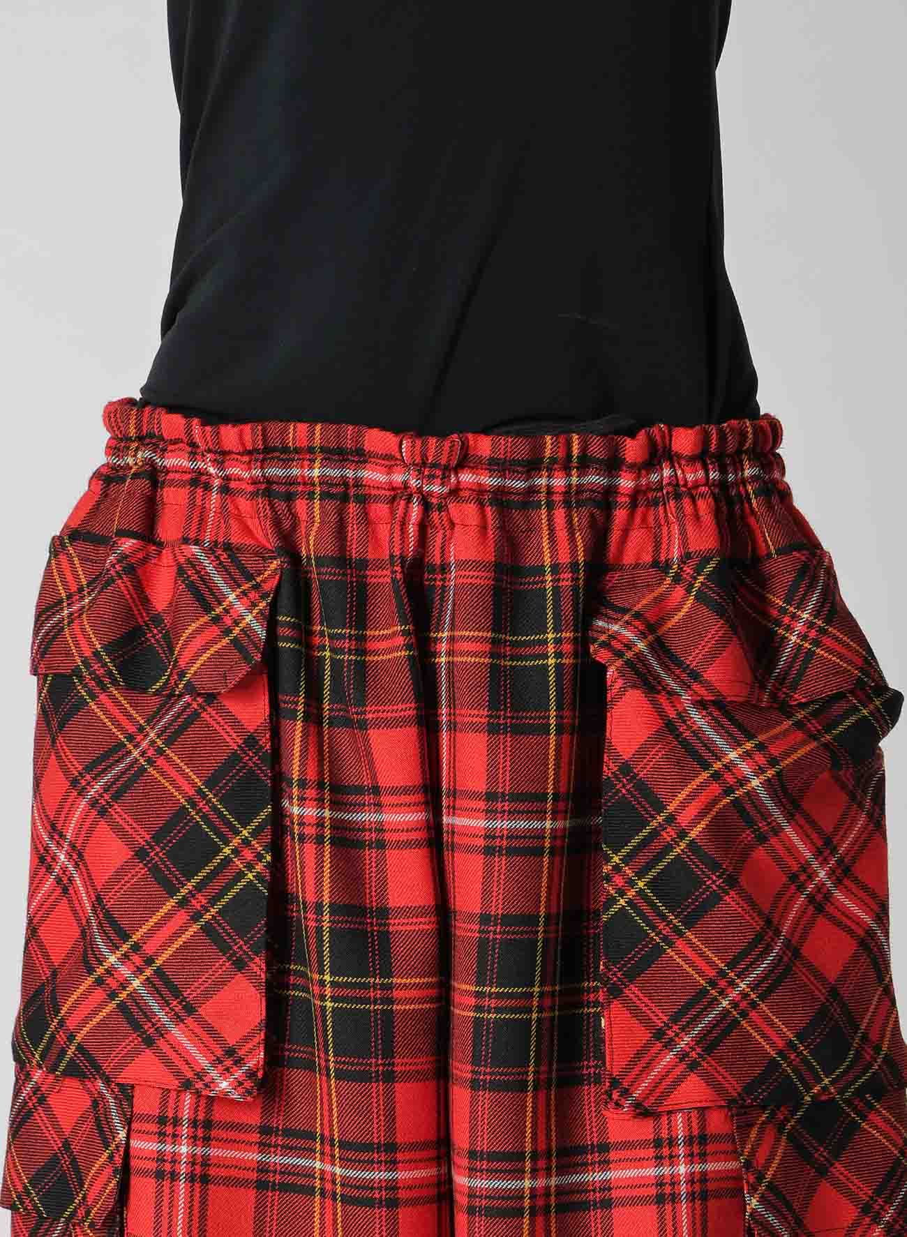 TARTAN CHECK POCKET PANTS