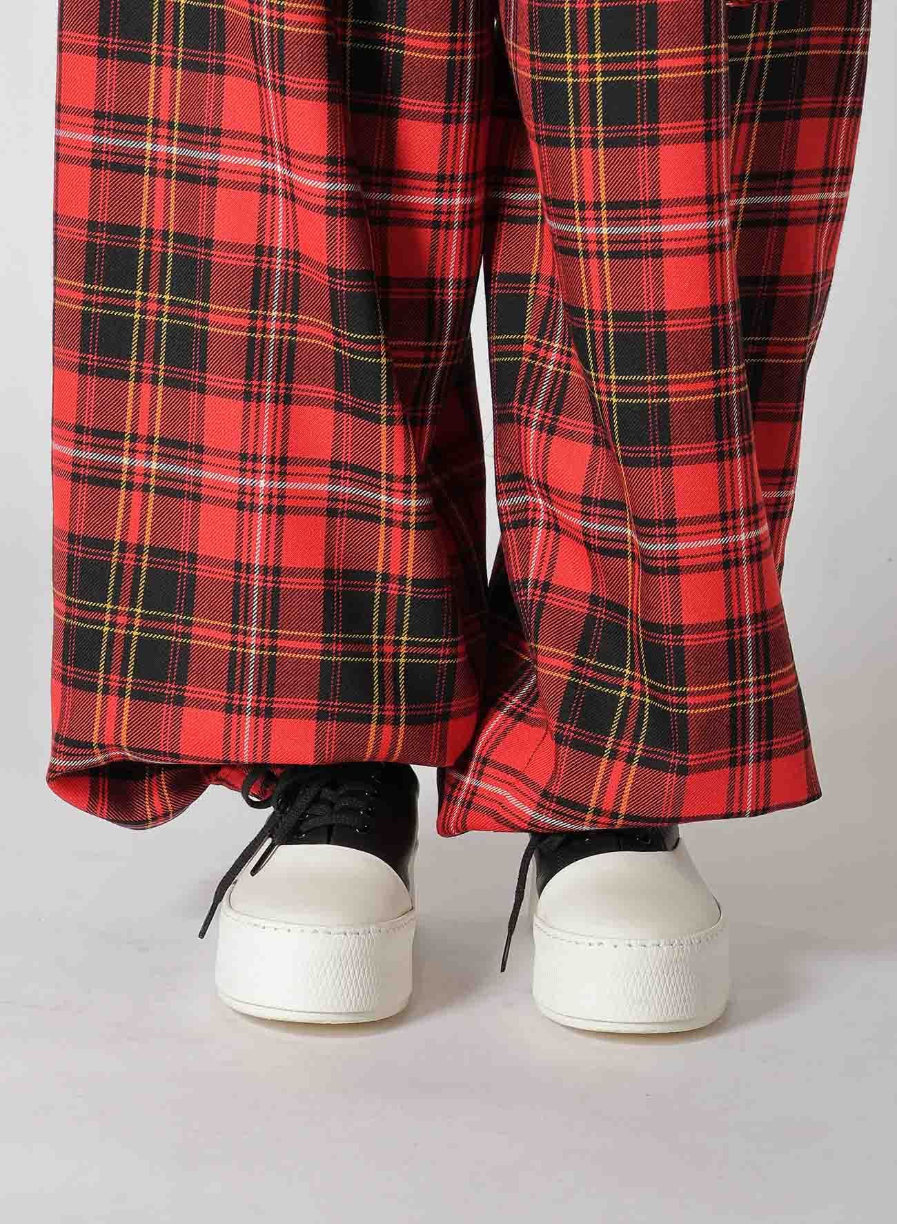 TARTAN CHECK POCKET PANTS