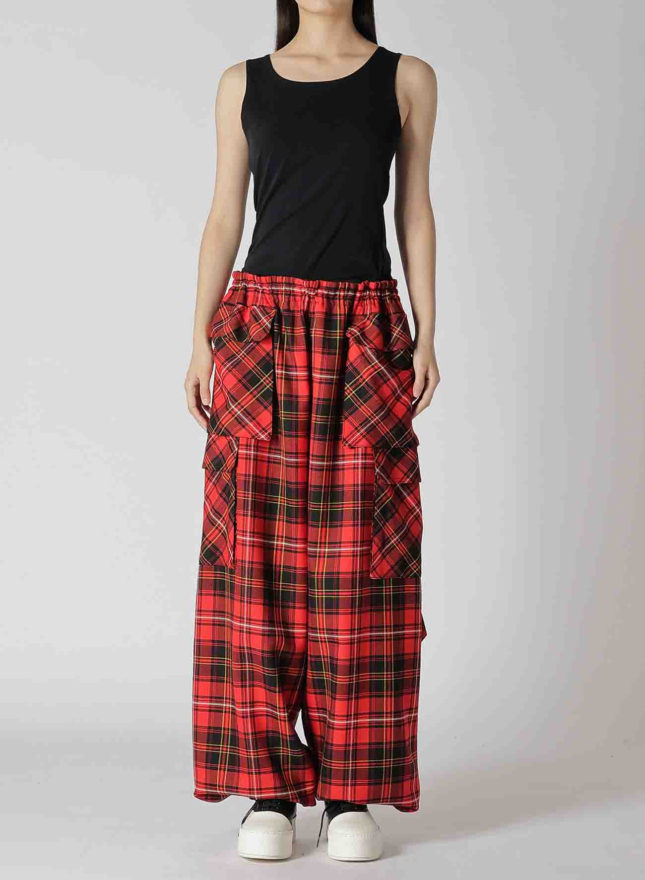 TARTAN CHECK POCKET PANTS