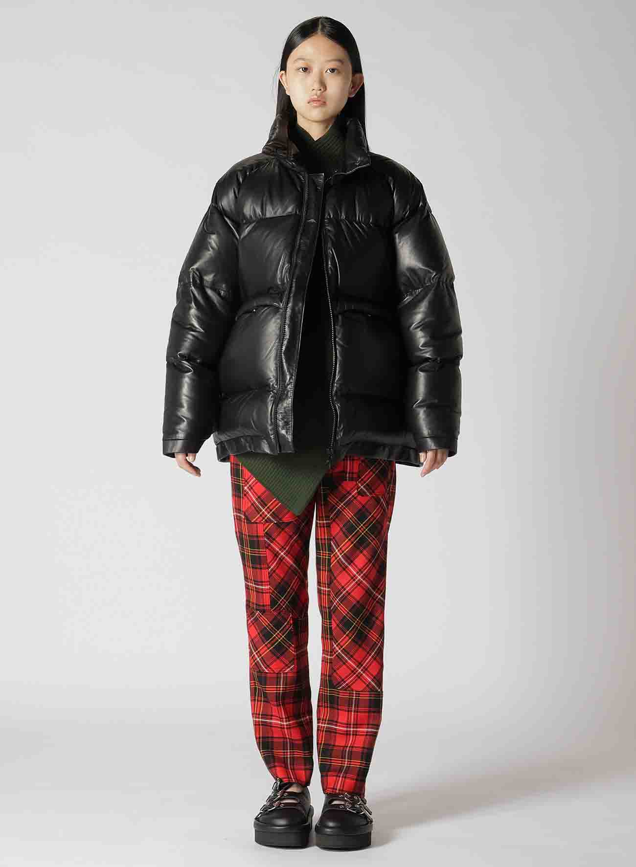 TARTAN CHECK PATCHWORK PANTS