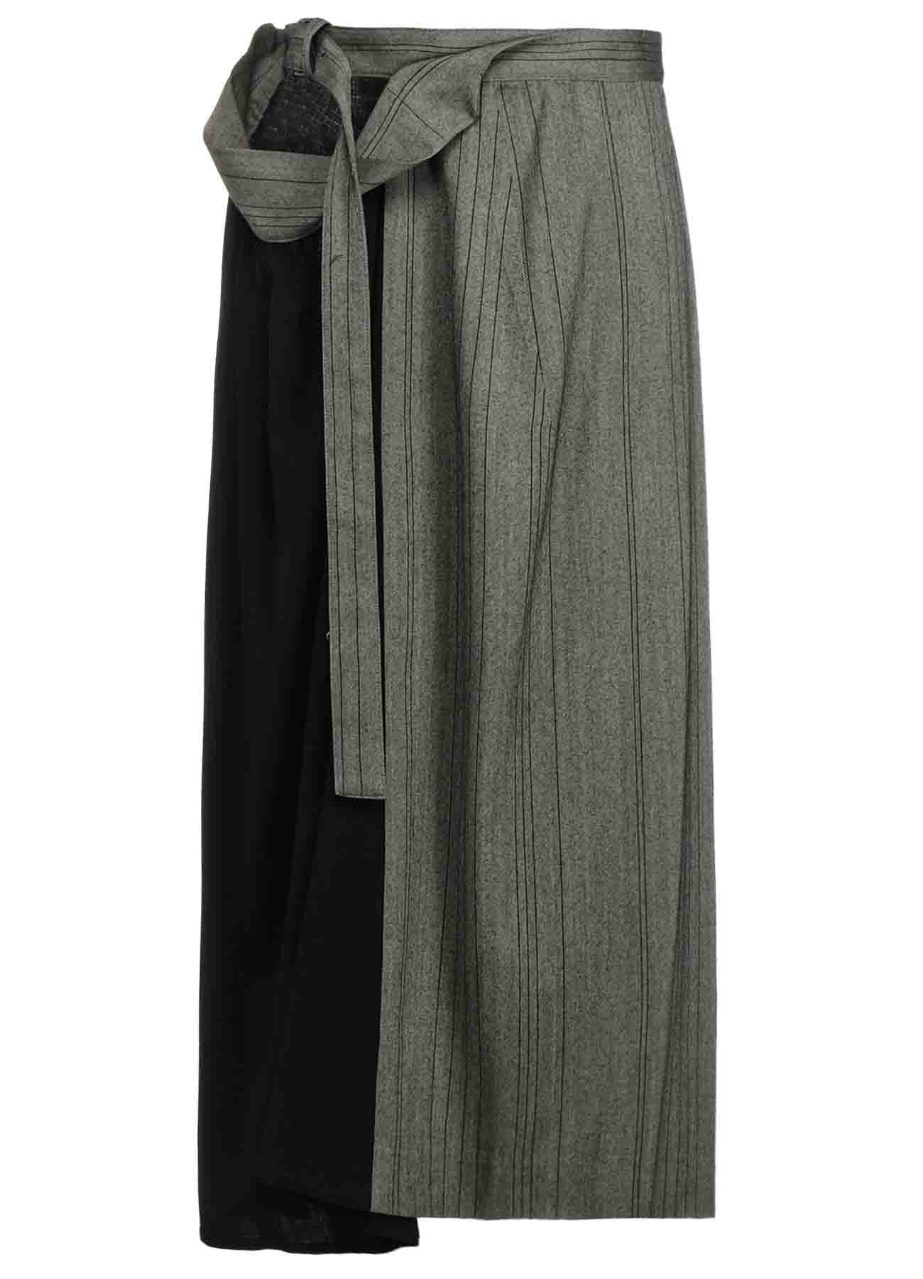 W/RY RANDOM HERRINGBONE RIGHT SIDE CLOTH SKIRT