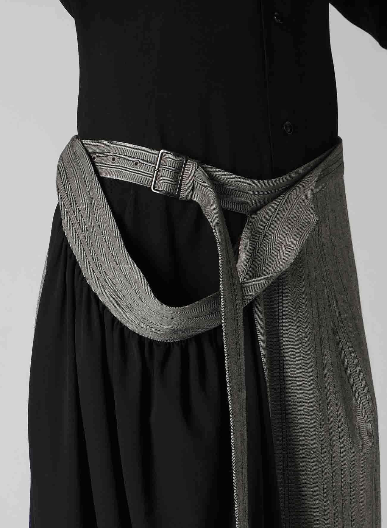 W/RY RANDOM HERRINGBONE RIGHT SIDE CLOTH SKIRT