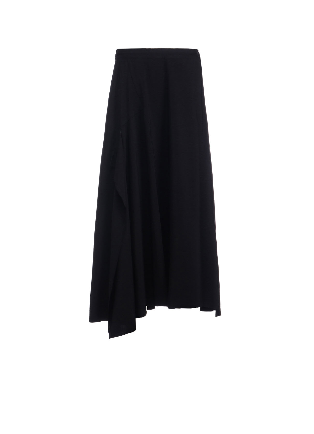 HARD TWISTED GABARDINE RIGHT SIDE SLIT FLARE SKIRT