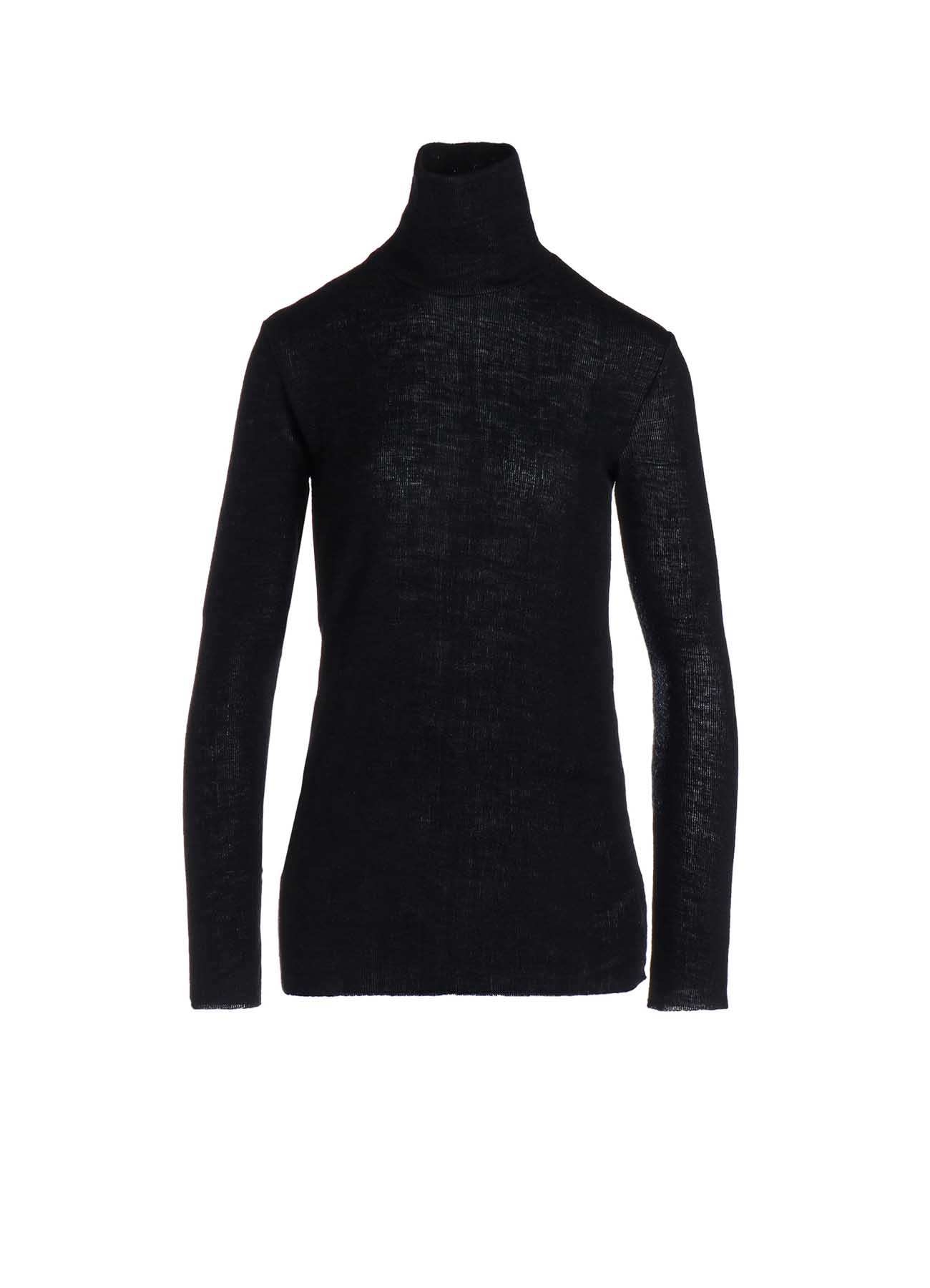 REVERSED RIB HIGHNECK LONG SLEEVE T