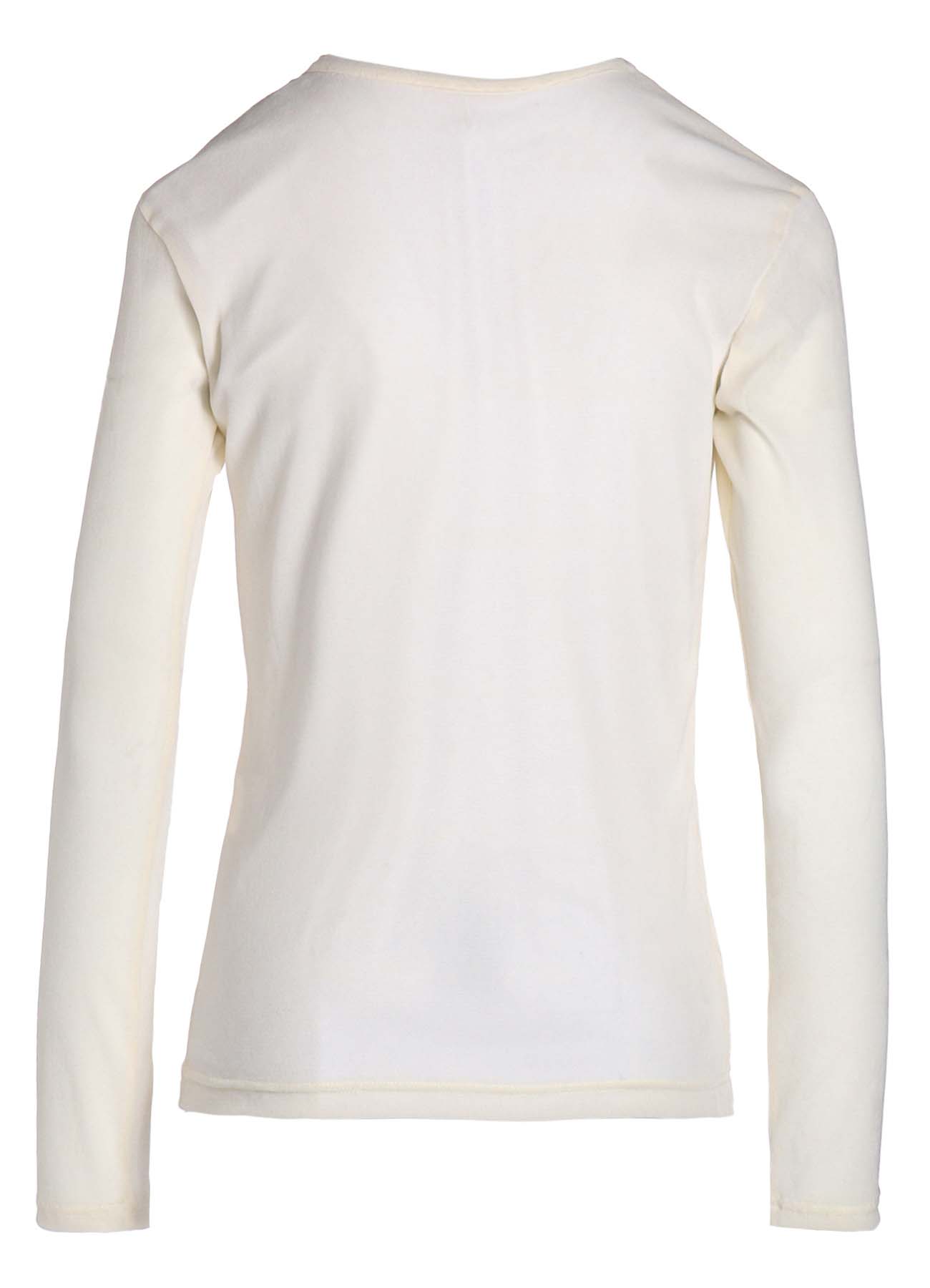 NYLON TULLE FLOCKING LONG SLEEVE T