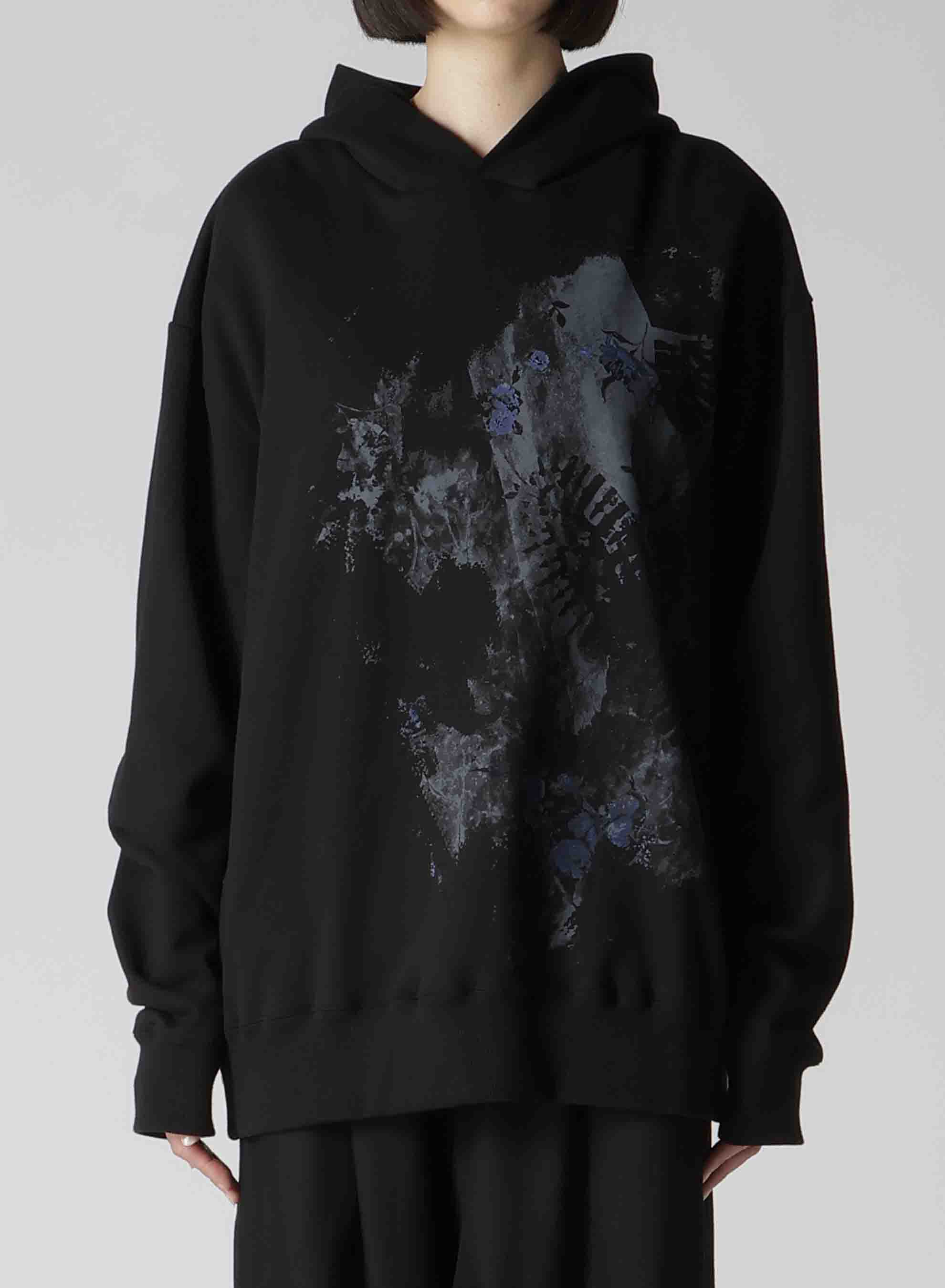 FLOWER + FOOTPRINT LONG HOODIE