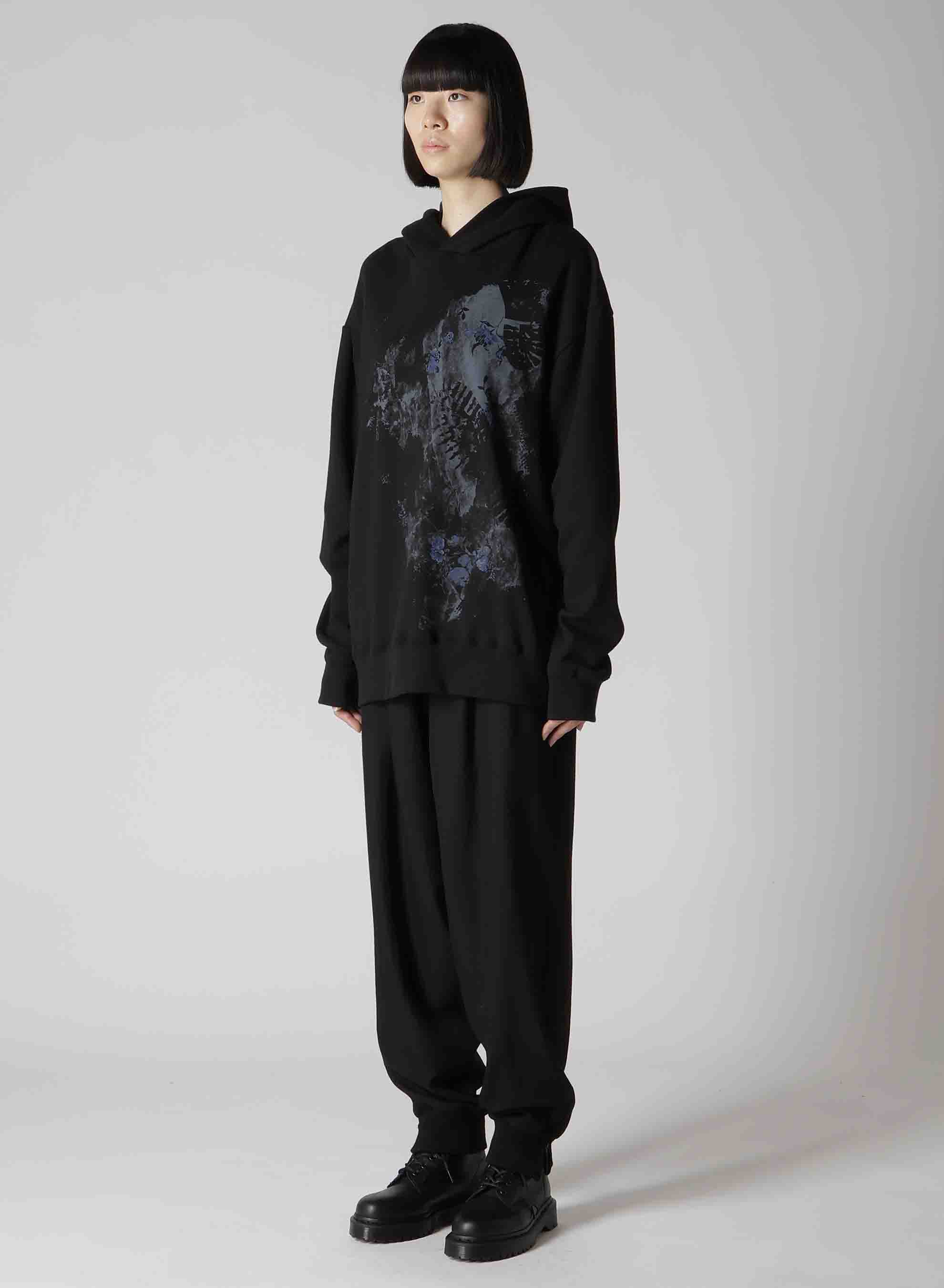 FLOWER + FOOTPRINT LONG HOODIE