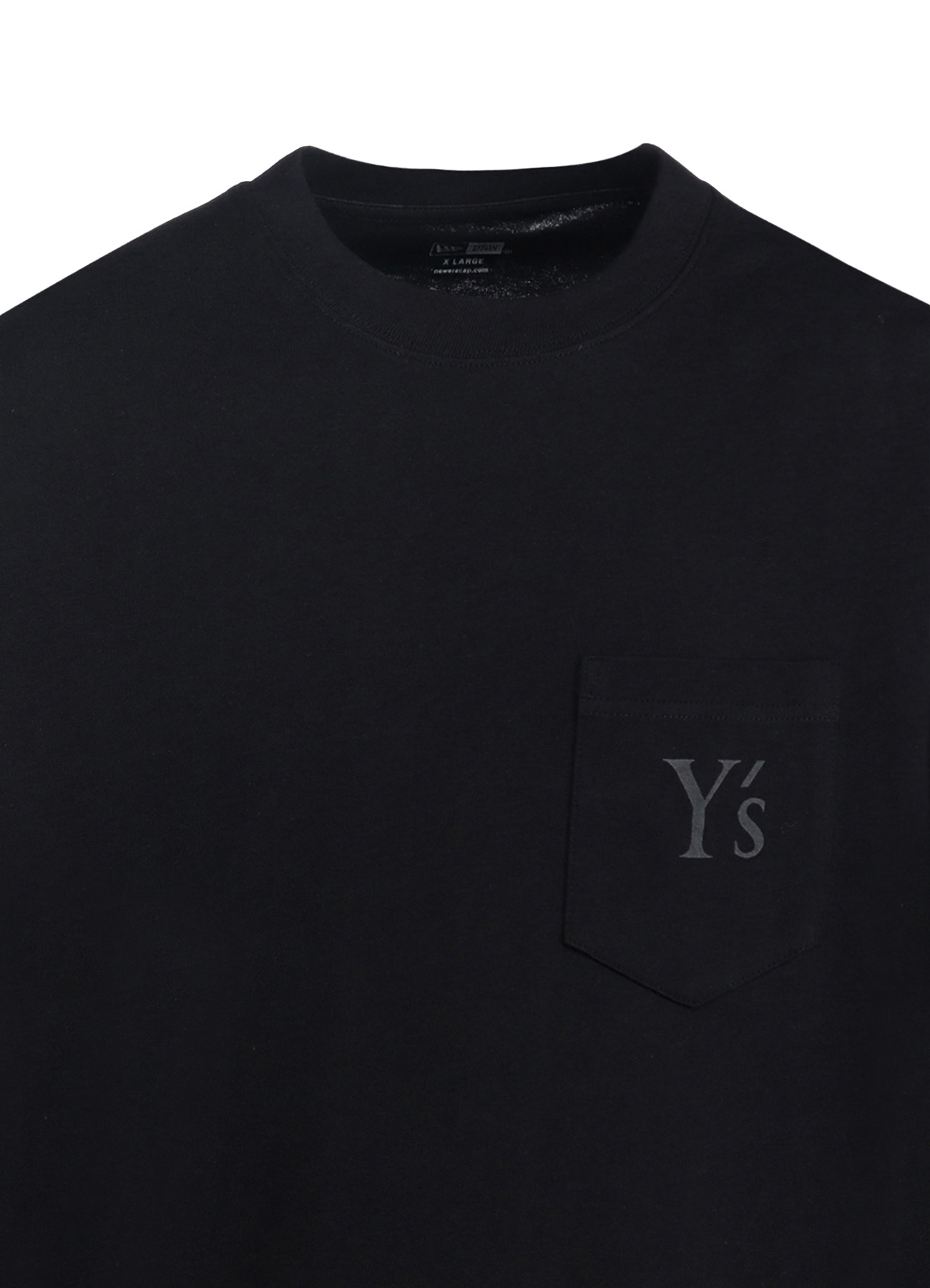 Y's × New Era LONG SLEEVE COTTON POCKET TEE