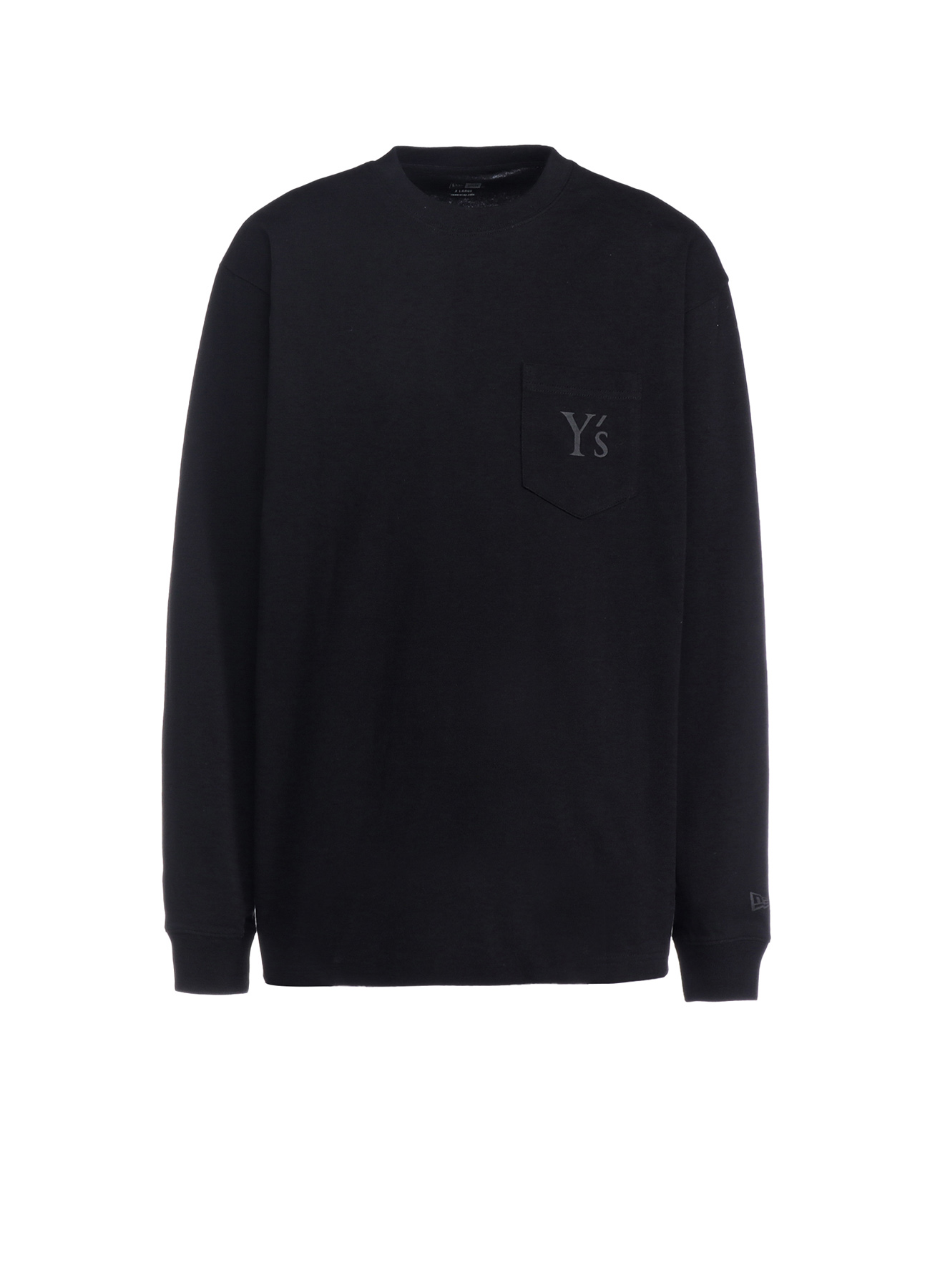 Y's × New Era LONG SLEEVE COTTON POCKET TEE