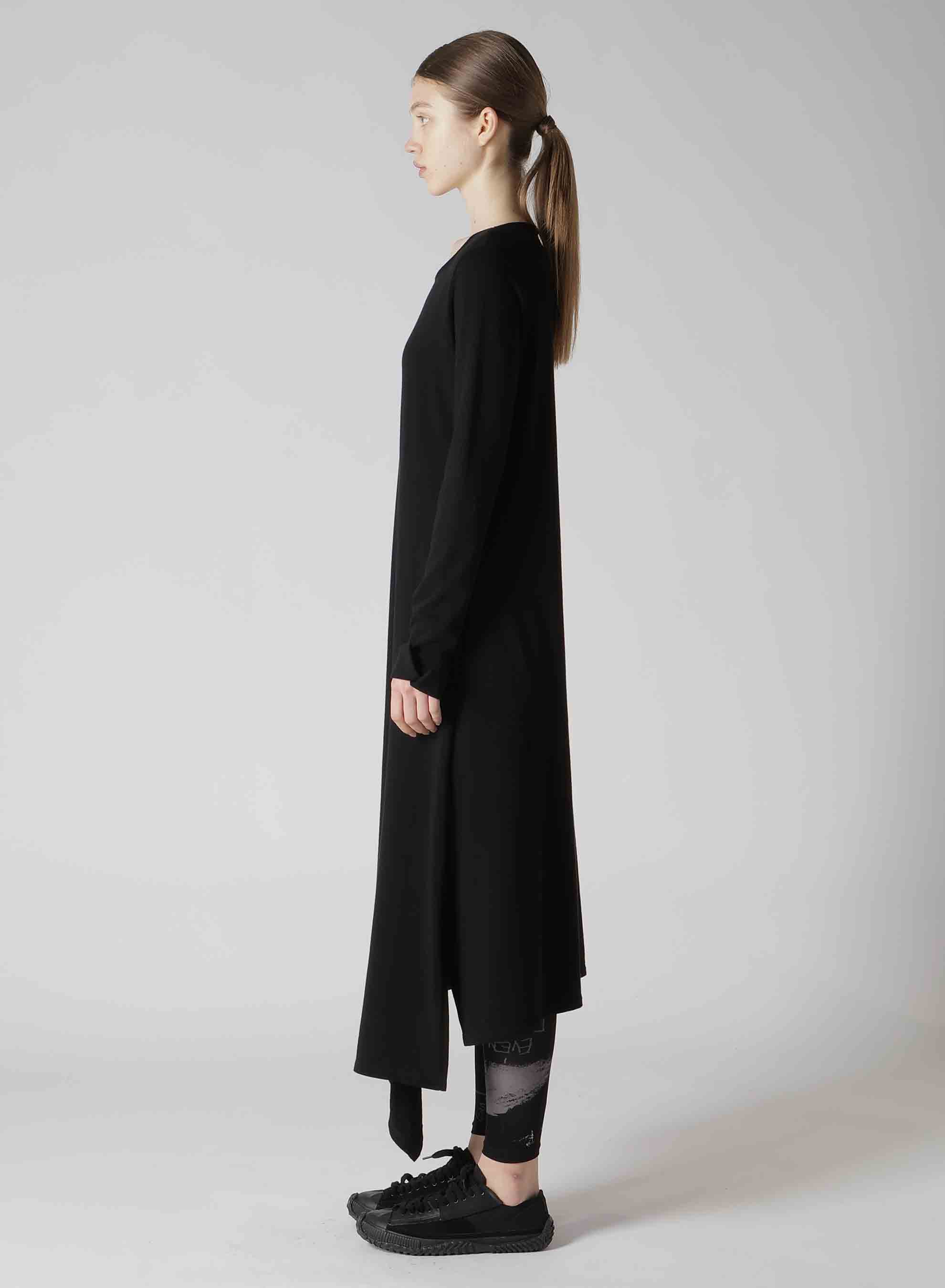 60/-SOFT FLEECE LEFT SLIT DRESS