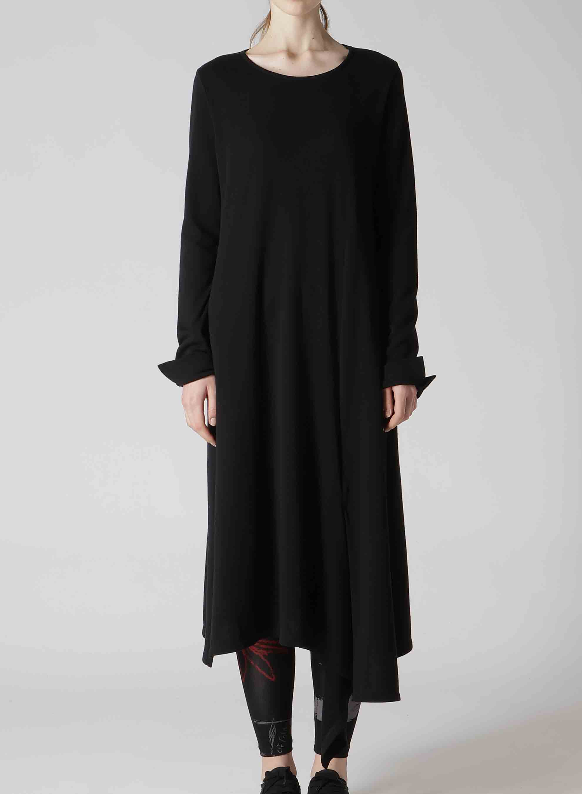 60/-SOFT FLEECE LEFT SLIT DRESS