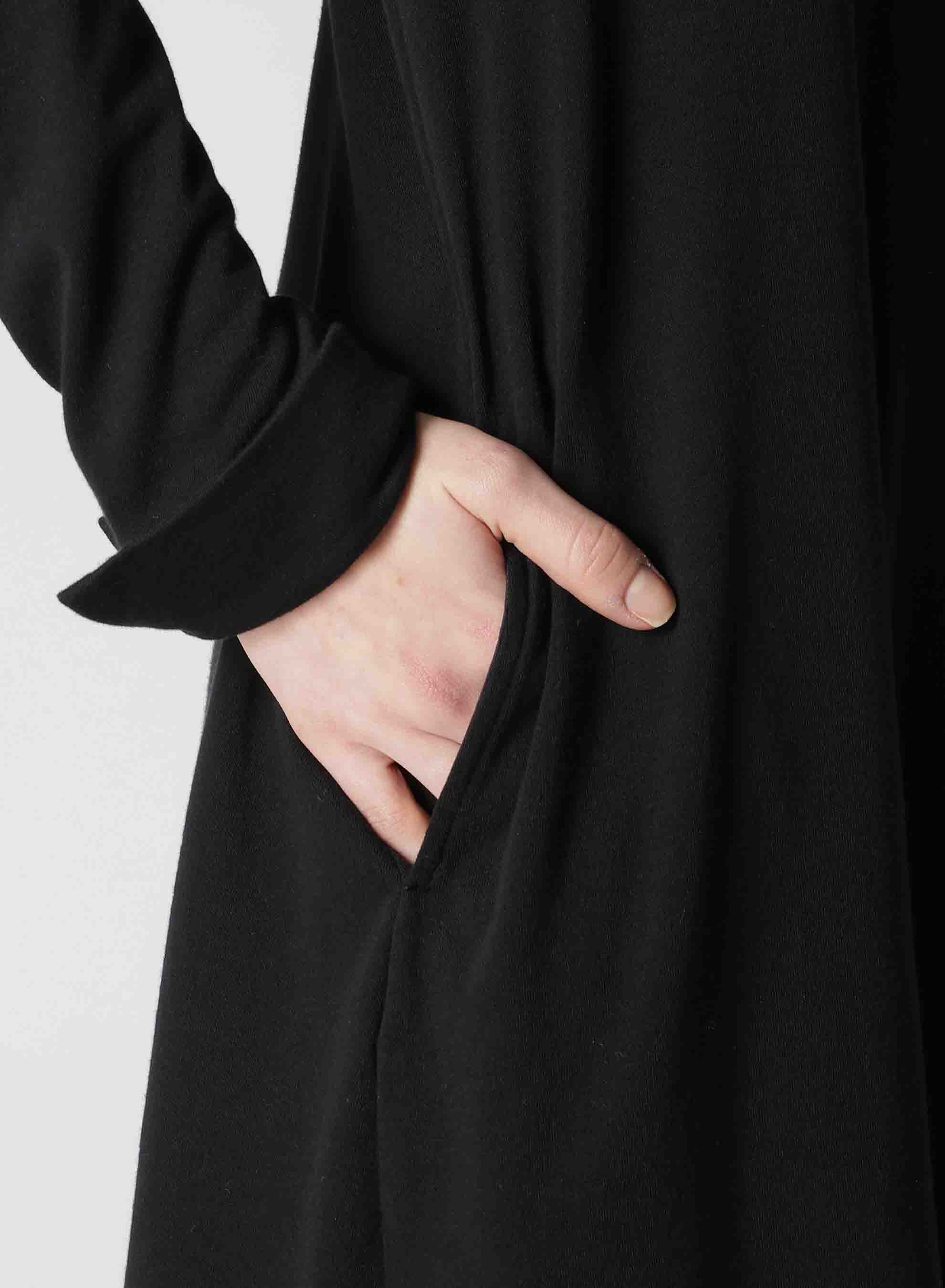 60/-SOFT FLEECE LEFT SLIT DRESS