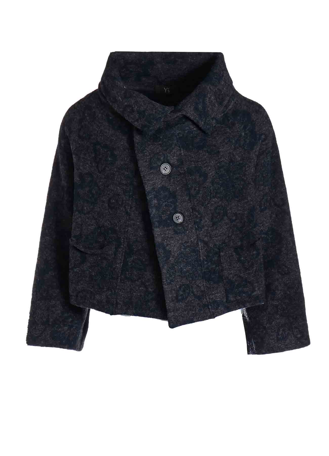 【9/13 12:00(JST) Release】FLOWER PILE JACQUARD IRREGULAR 3 BUTTON JACKET