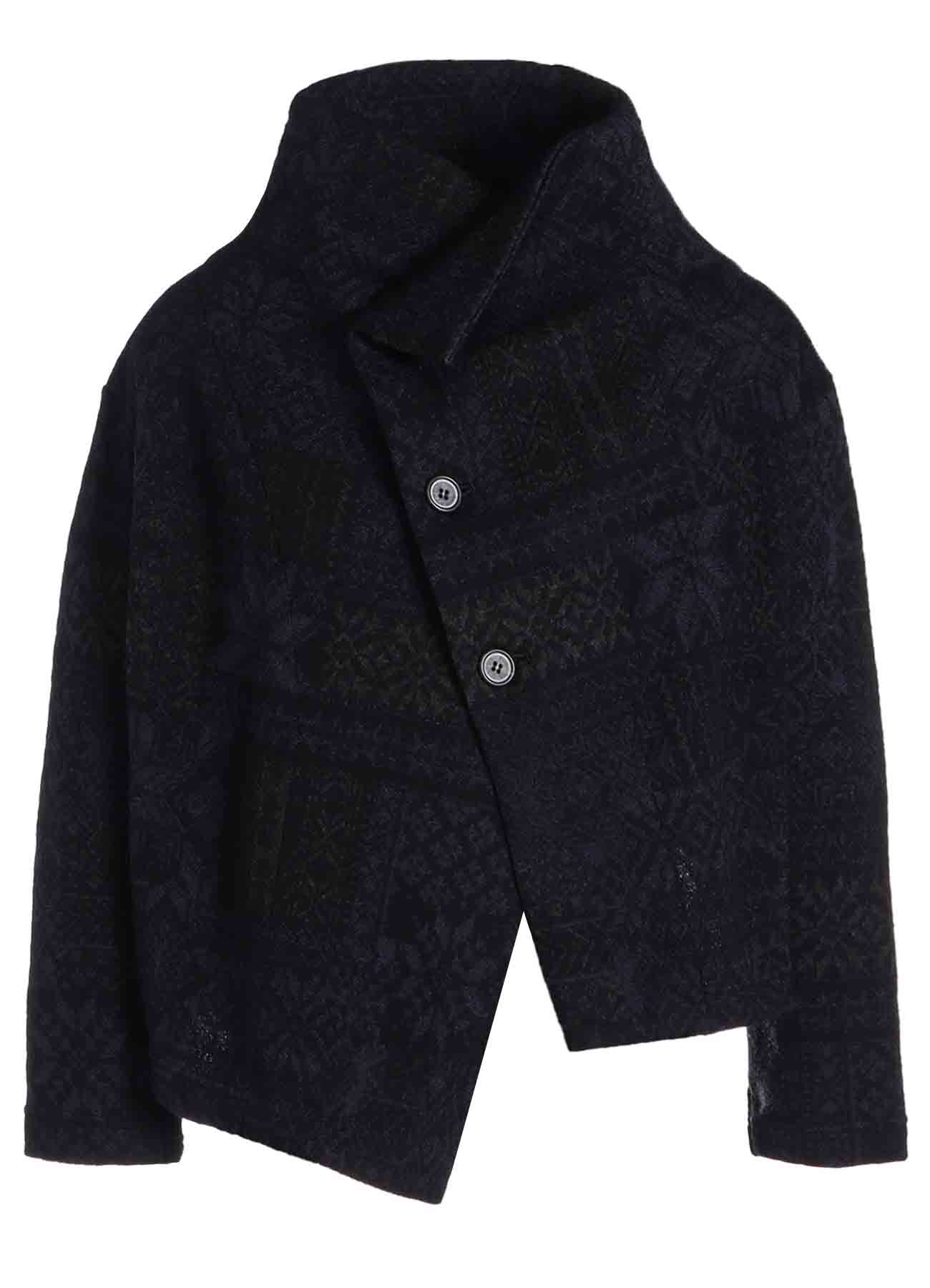 SNOW PATCHWORK W JACQUARD ASYMMETERIC JACKET