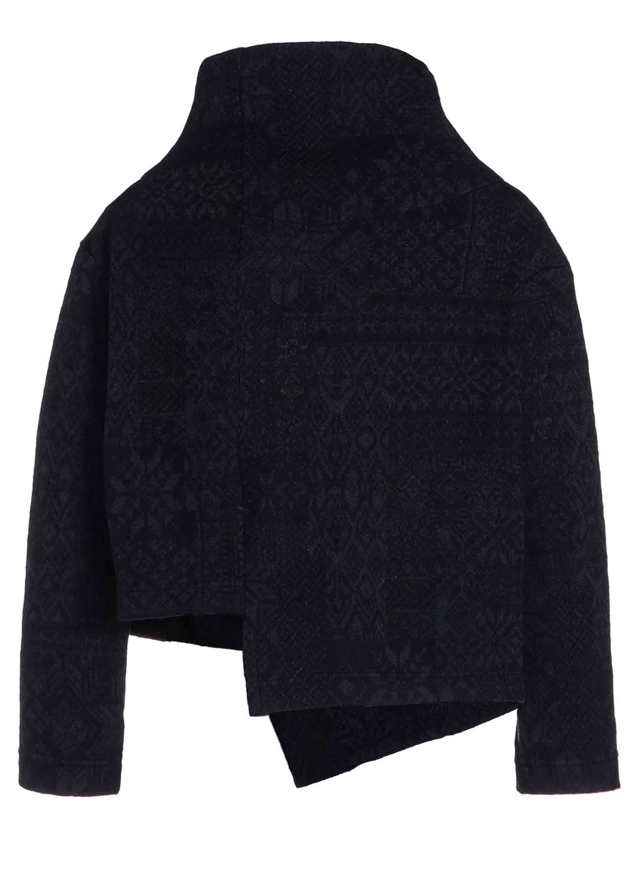 SNOW PATCHWORK W JACQUARD ASYMMETERIC JACKET