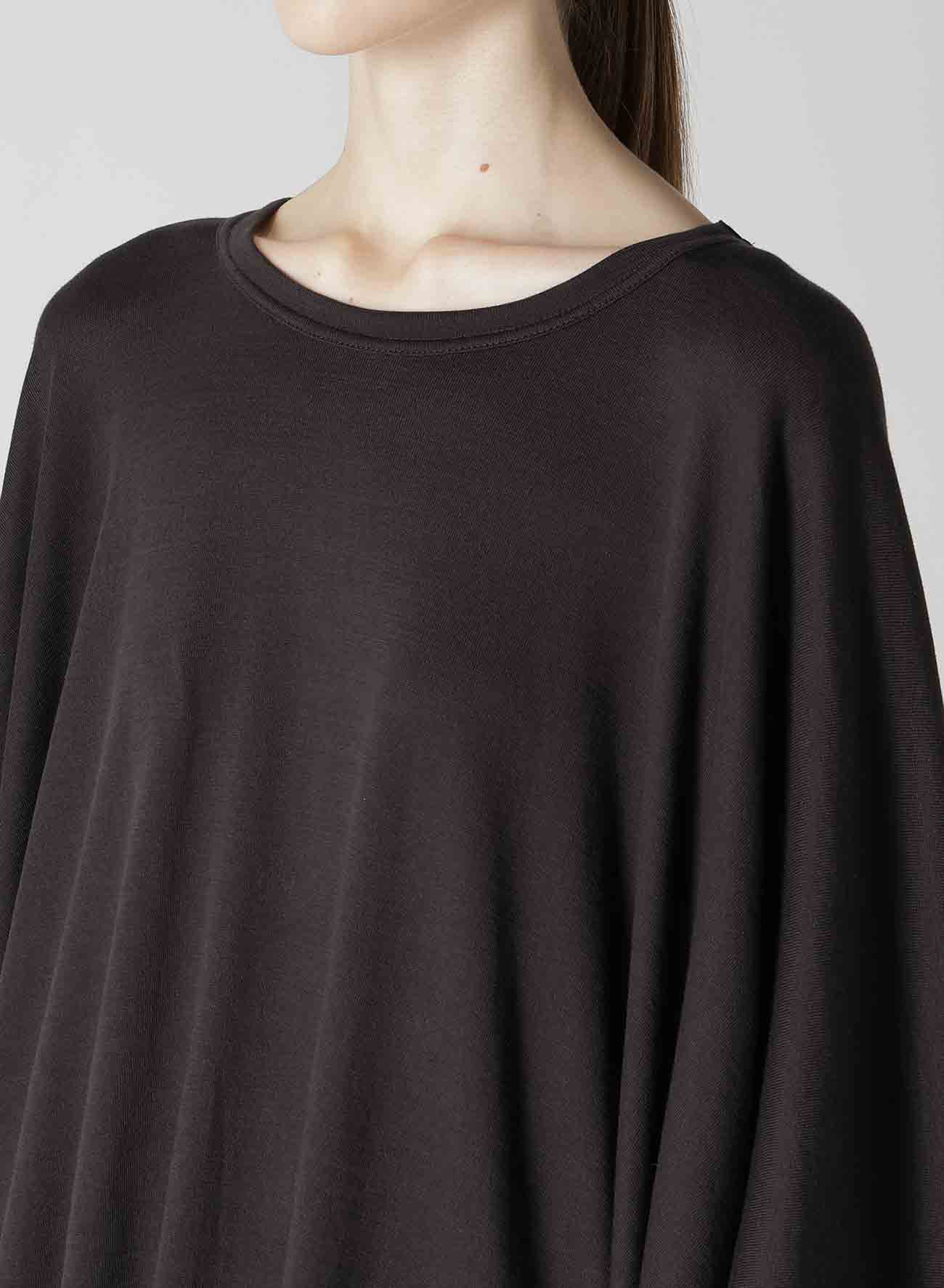 40/2 GAUZE JERSEY ROUND SLEEVE PONCHO