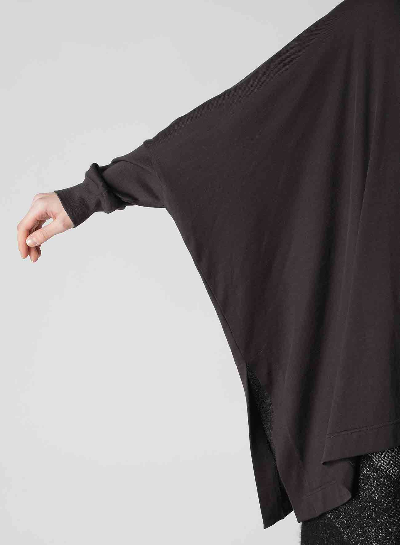 40/2 GAUZE JERSEY ROUND SLEEVE PONCHO