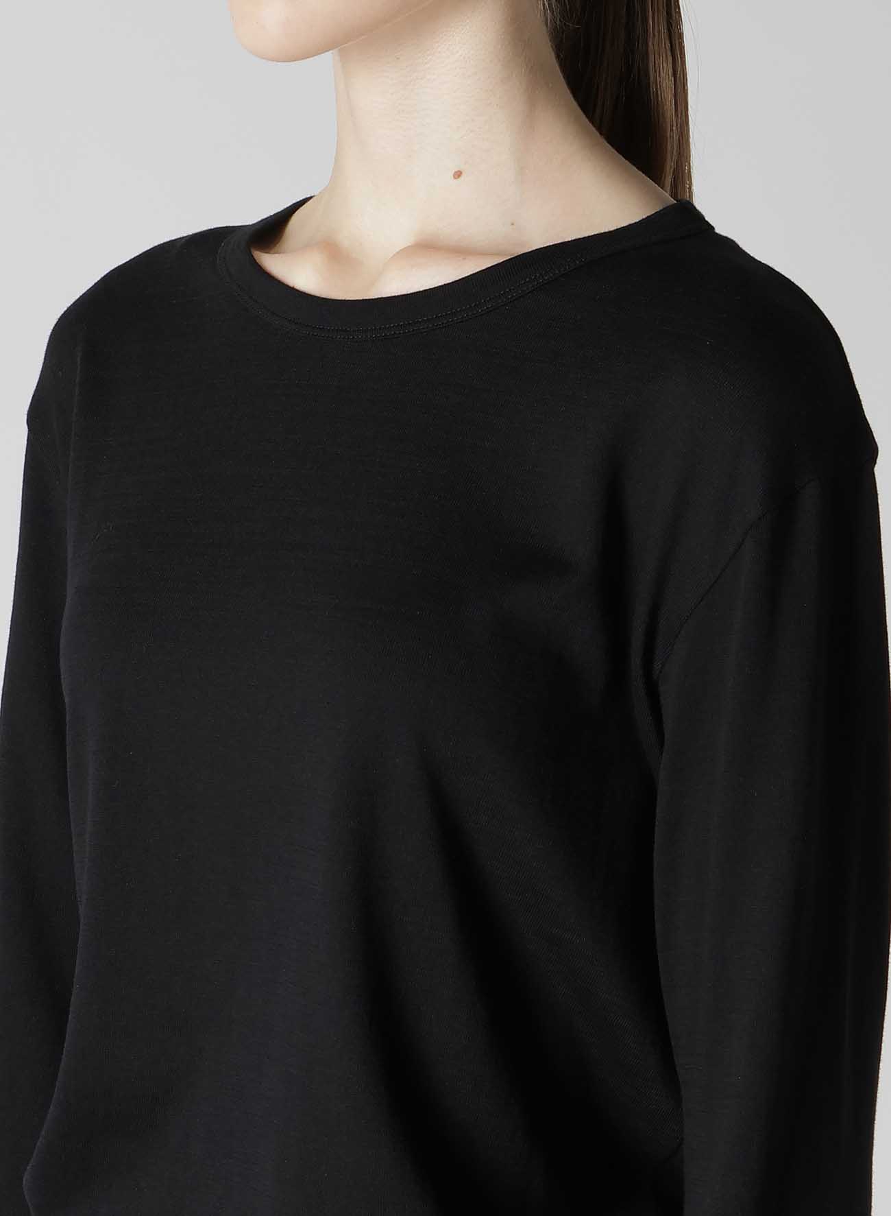 40/2 GAUZE JERSEY RELAXED ROUND LONG SLEEVE T