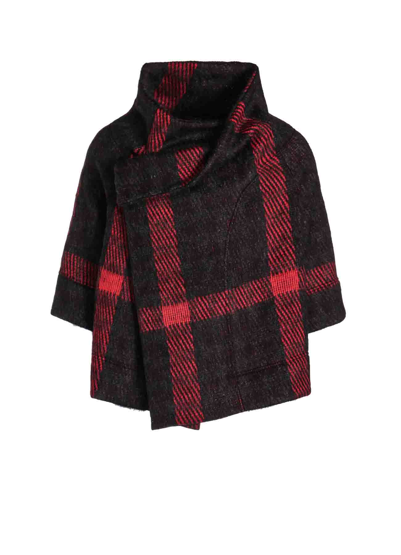 【9/13 12:00(JST) Release】PLAID GAUZE WJQ 3/4 SLEEVE RAG CARDIGAN