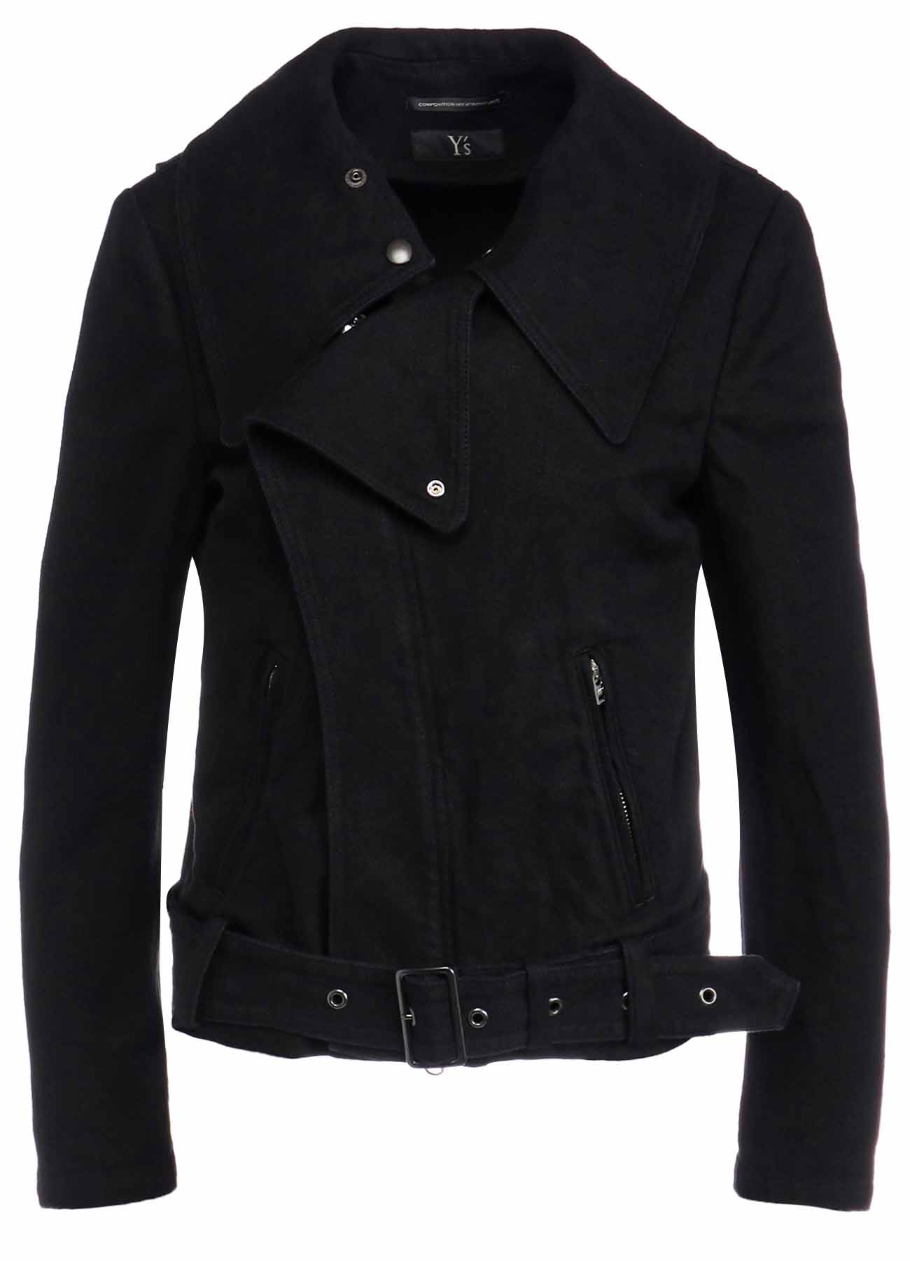 C/LI GABARNINE BIKER JACKET