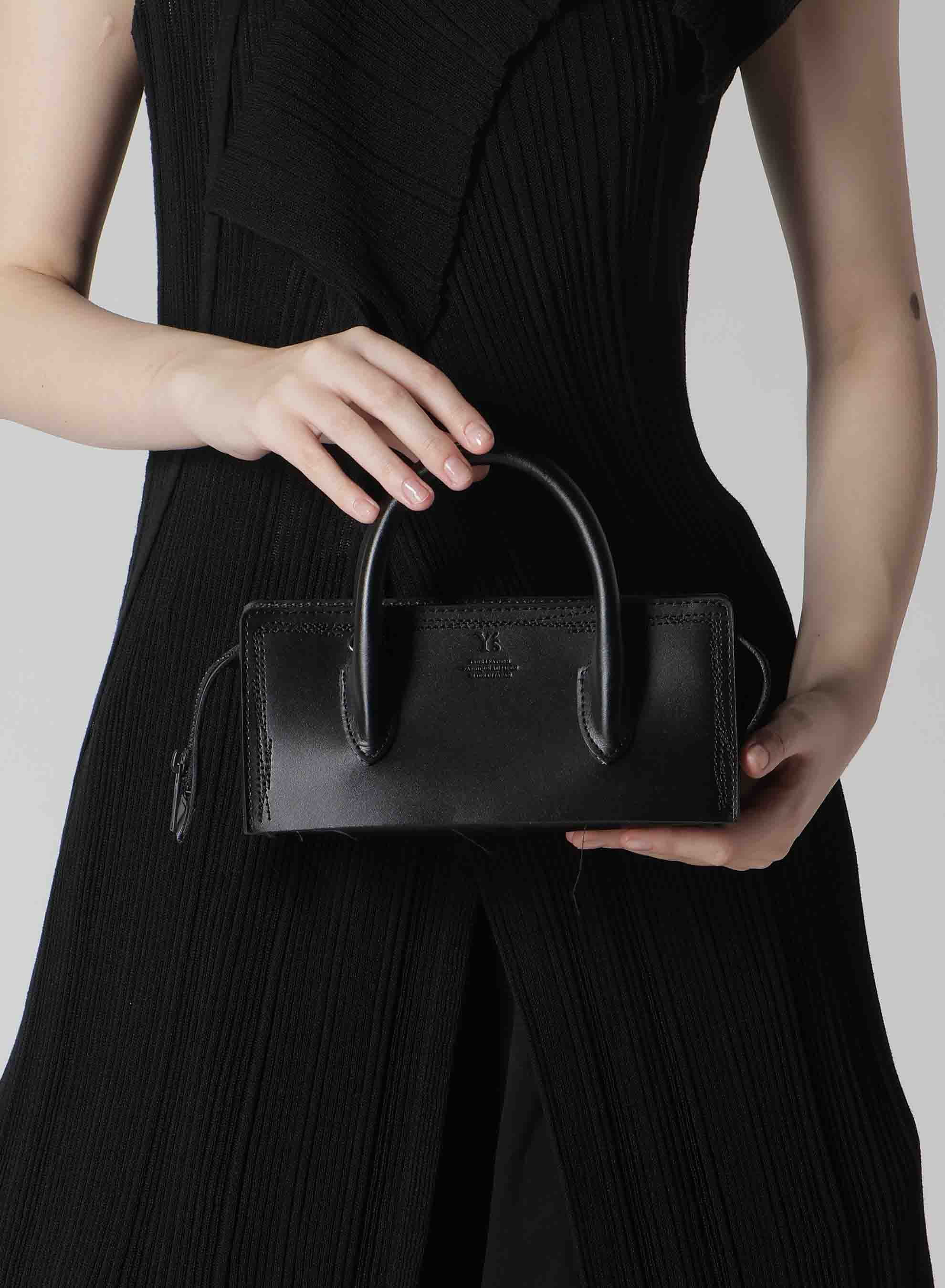 【1/23 12:00(JST) Release】SEMI-GLOSS LEATHER CHOPPED SQUARE MINI BAG