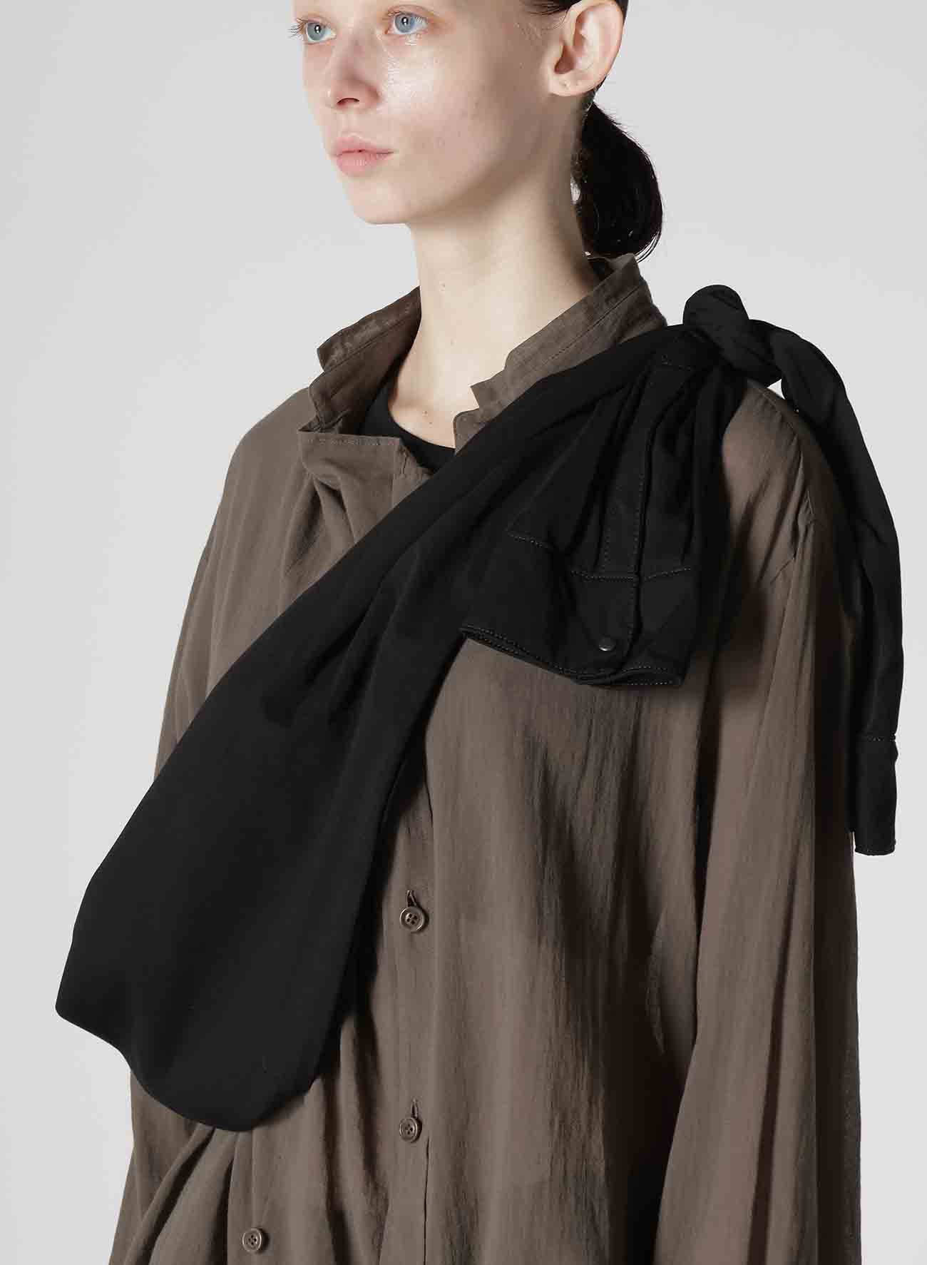 VISCOSE TRIACETATE TWILL SHIRT SLEEVE BODY BAG