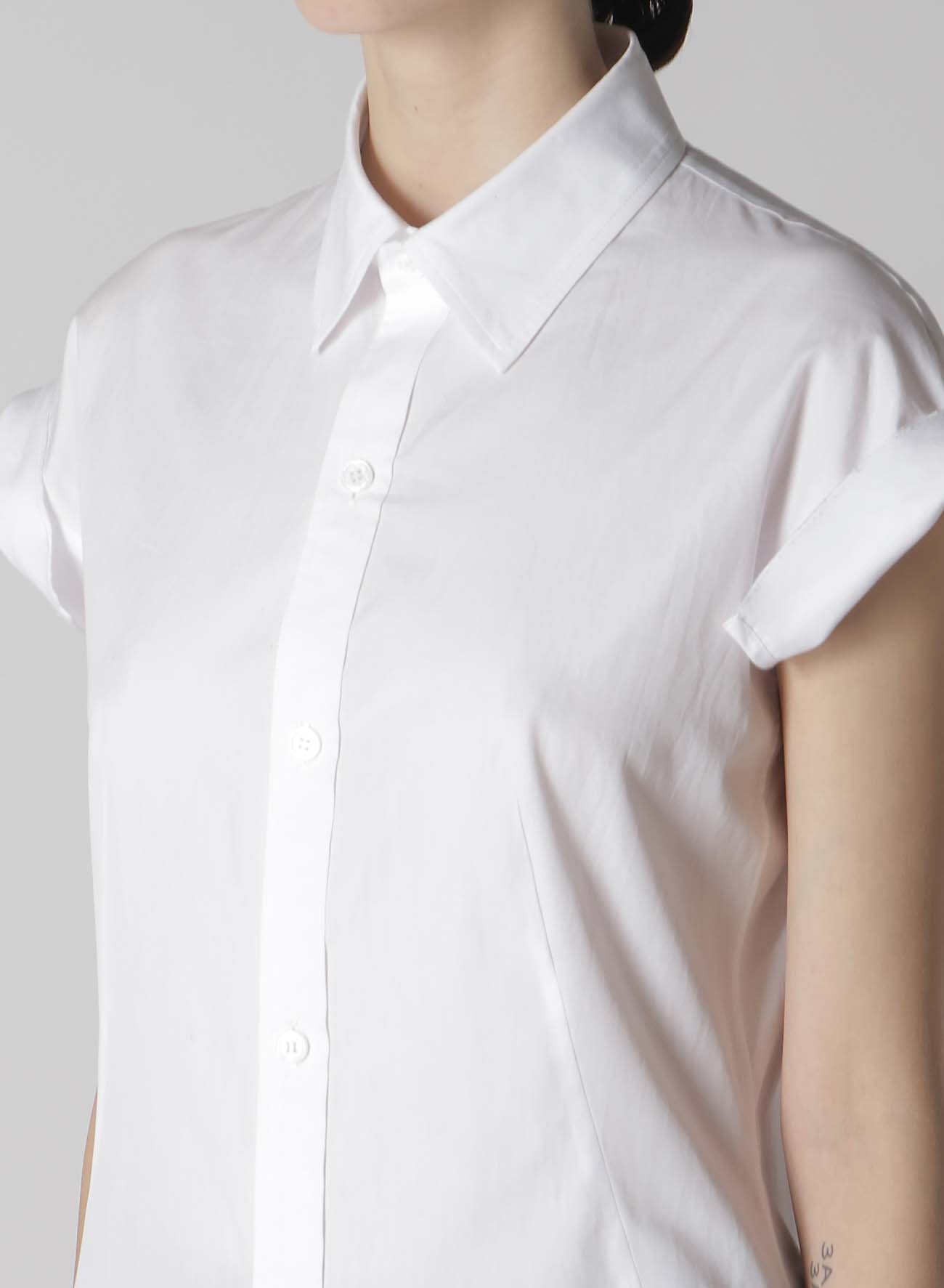 100/2 COTTON BROAD TURN-UP SHIRT